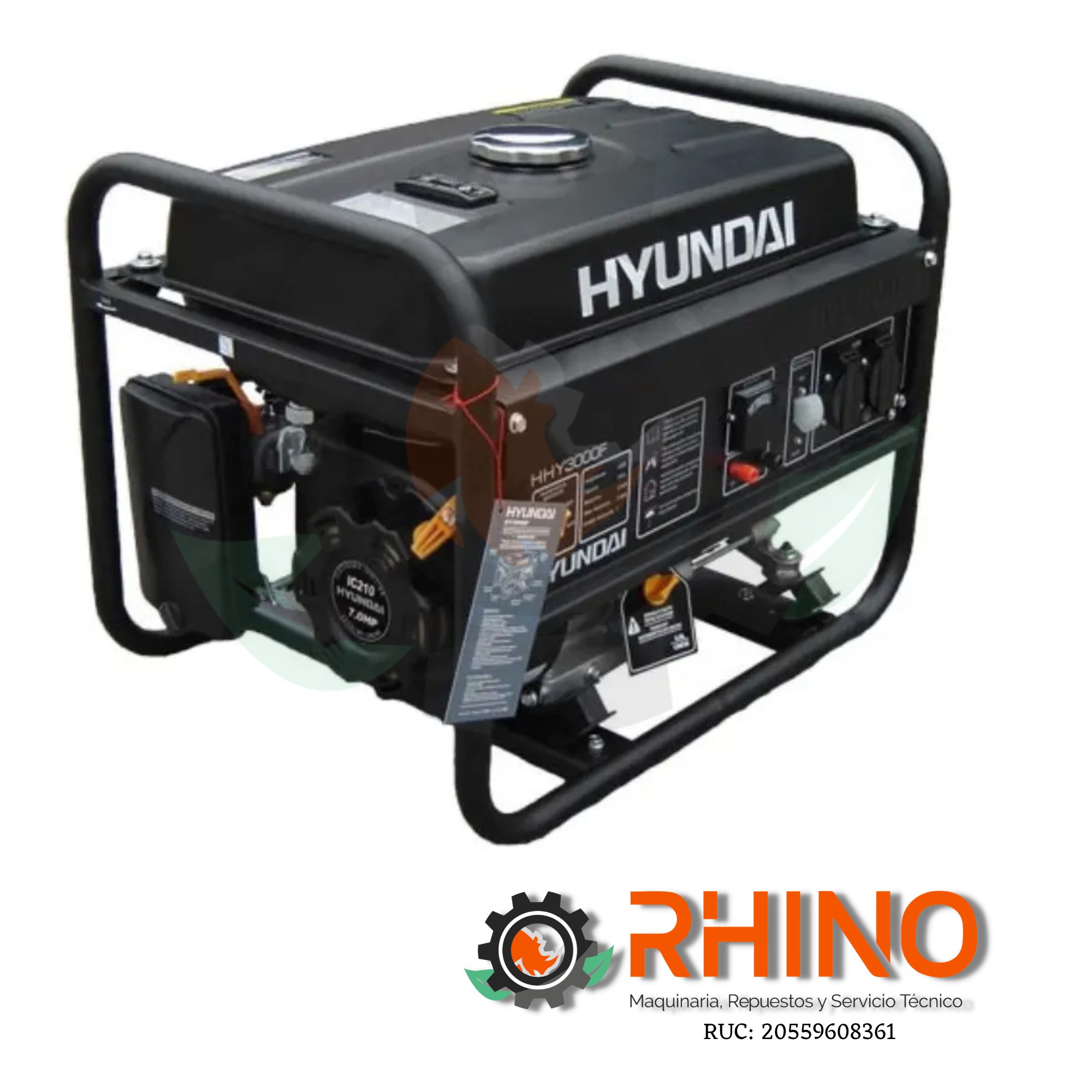 GENERADOR 2.5 KW HYUNDAI HHY3000F GASOLINERO