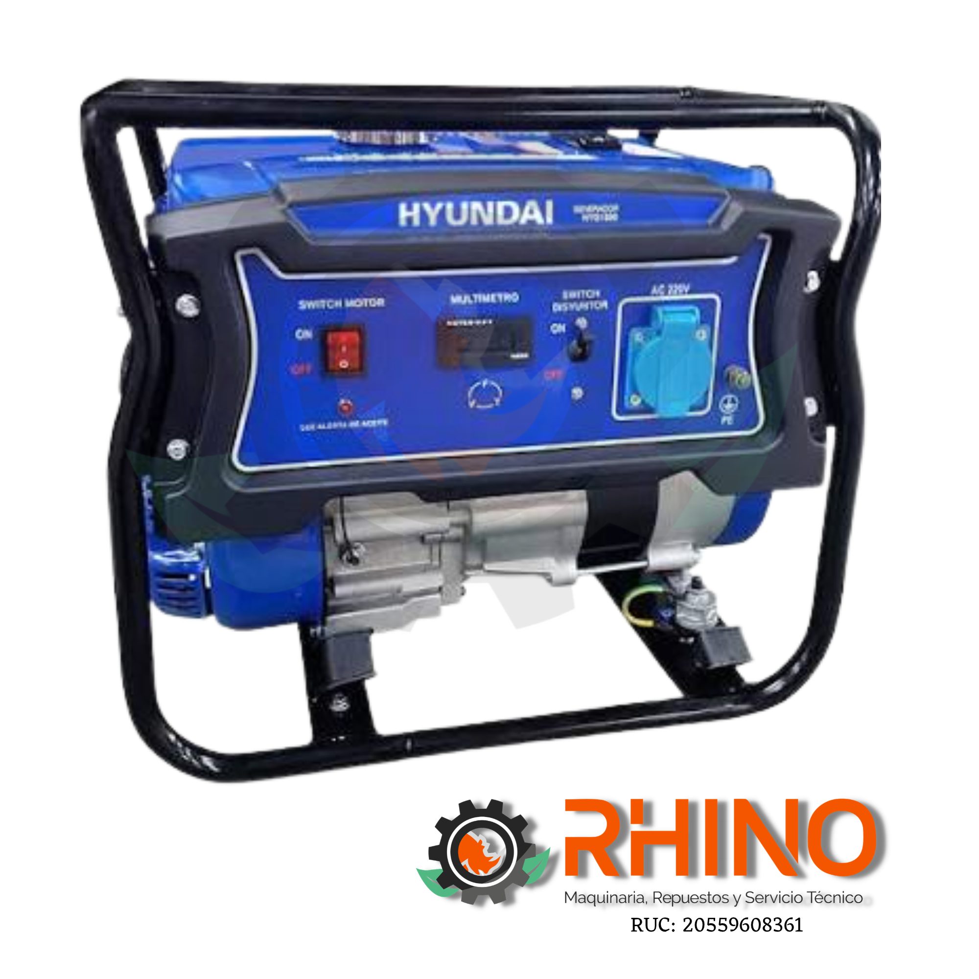 GENERADOR 1,4 KW HYUNDAI HYG1500 GASOLINERO