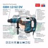 ROTOMARTILLO BOSCH GBH 12-52 DV - Imagen 2