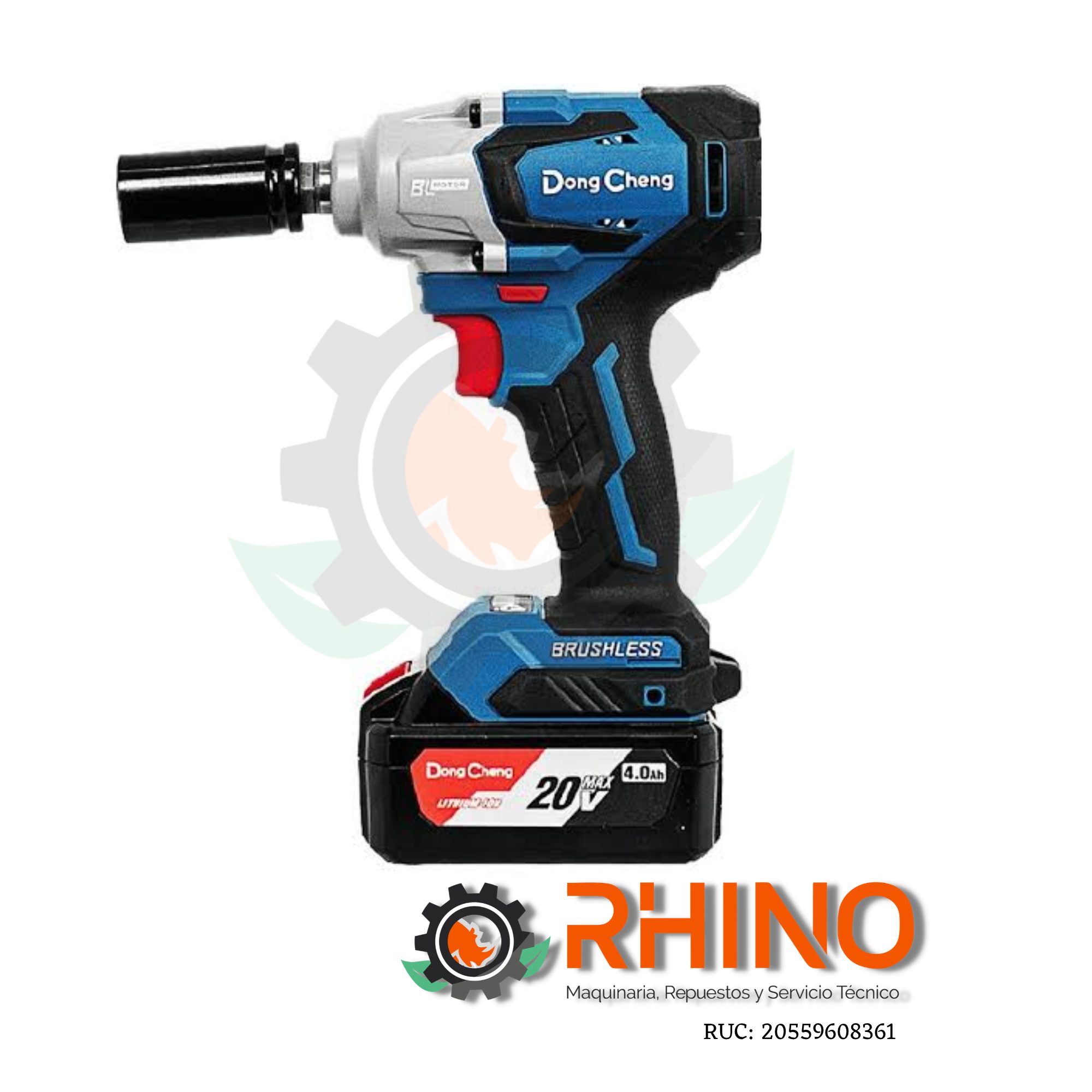 LLAVE DE IMPACTO INALAMBRICO ENCASTRES 1/2" DONG CHENG DCPB02-18MEM