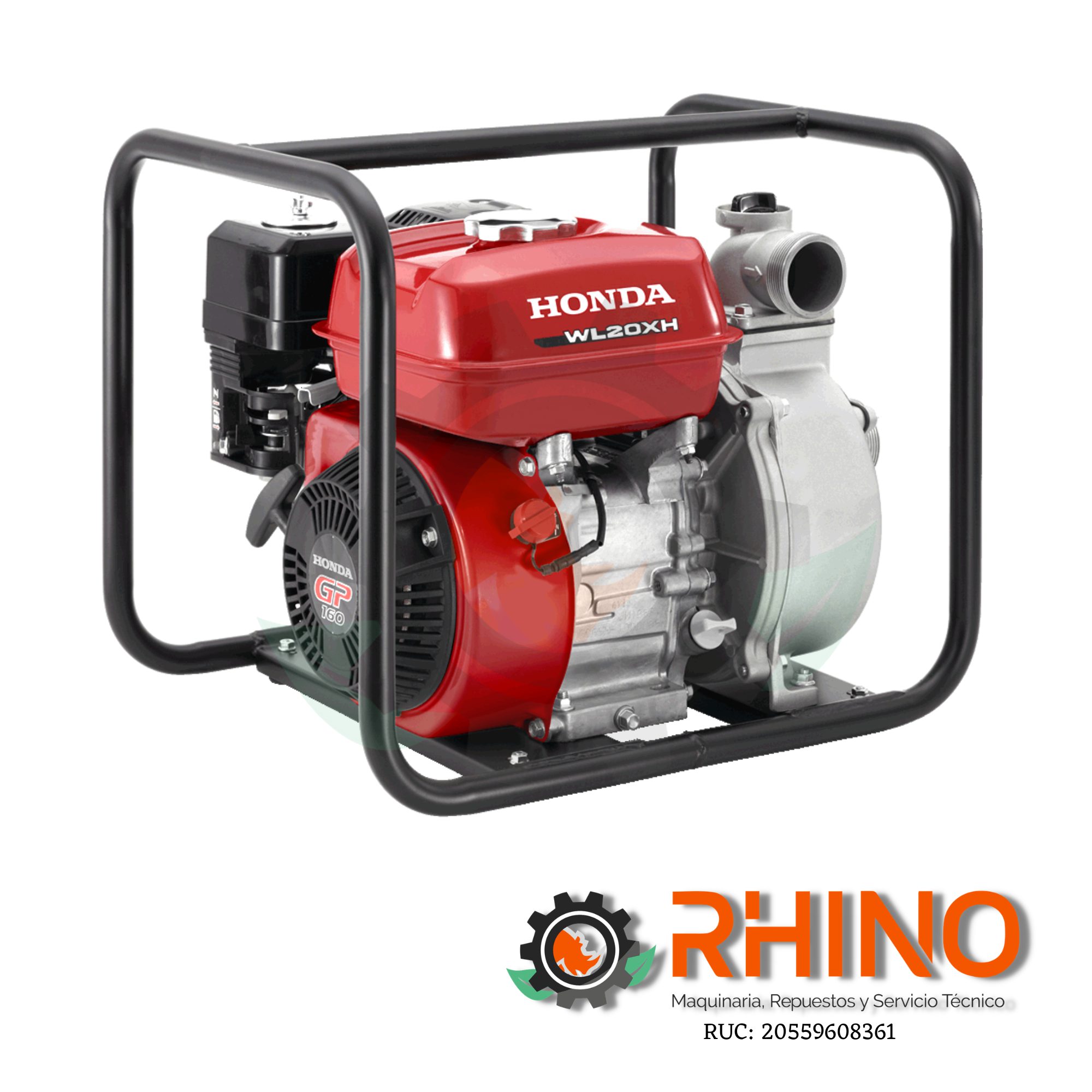 MOTOBOMBA AUTOCEBANTE DE 2″ x 2" 5.5 HP HONDA WL20XH-DR1