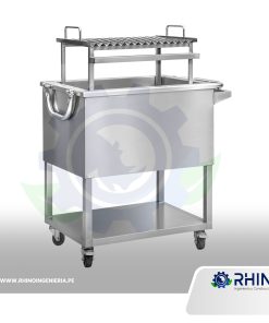 CAJA CHINA CON PARRILLA DE ACERO INOXIDABLE MICHELL CCH-304P