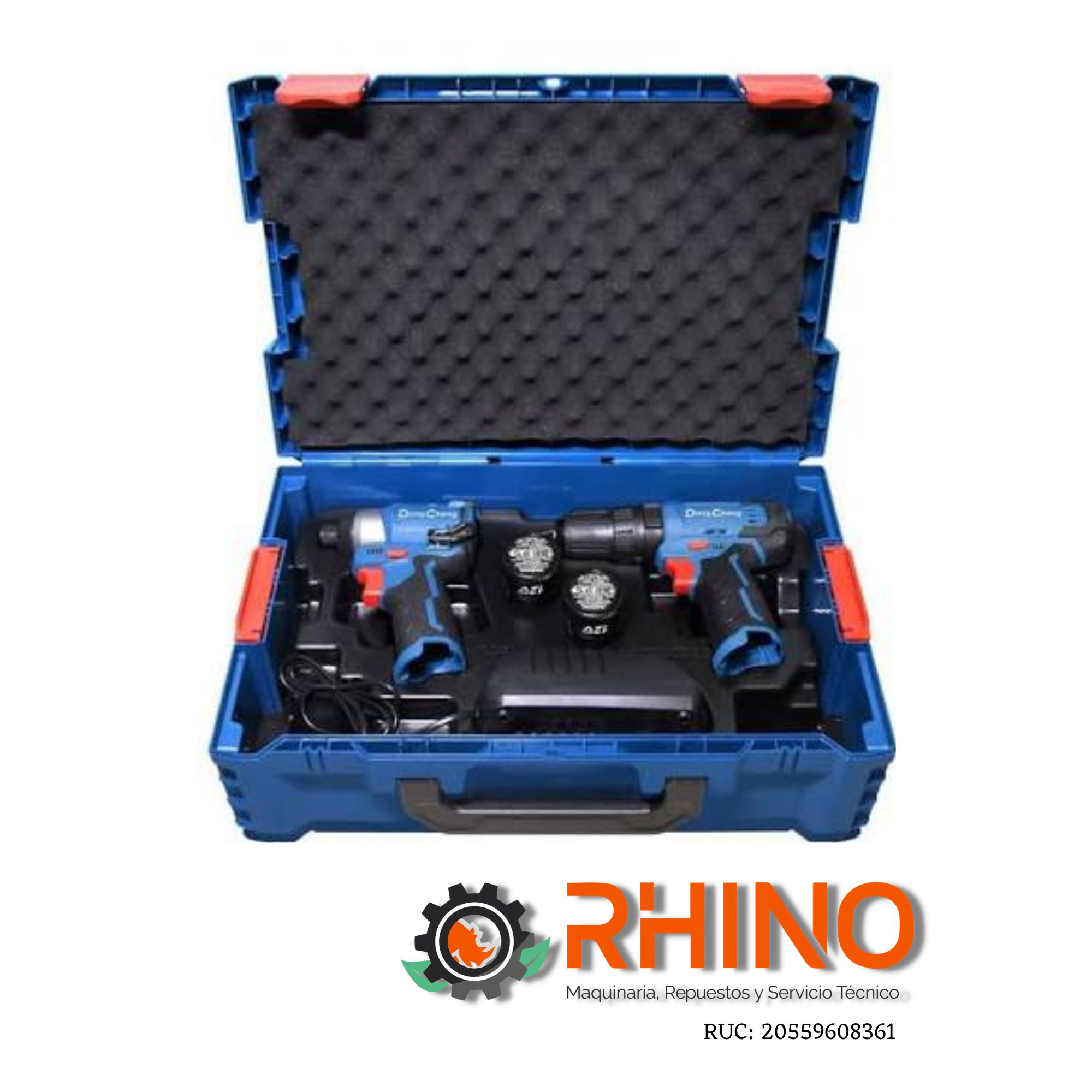 COMBO KIT INALAMBRICO DONG CHENG DCKIT25EK SIN CARBONES - Imagen 2