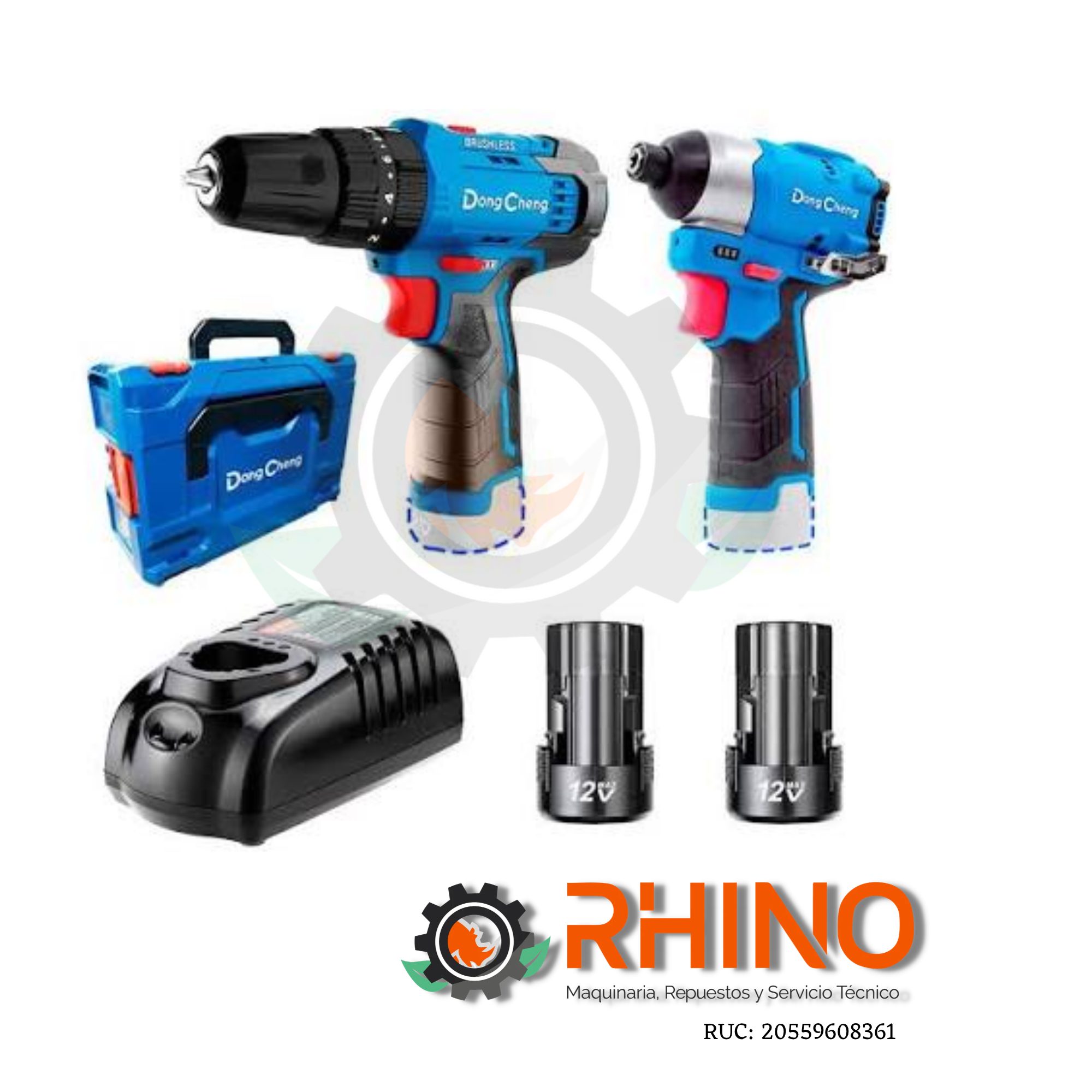 COMBO KIT INALAMBRICO DONG CHENG DCKIT25EK SIN CARBONES