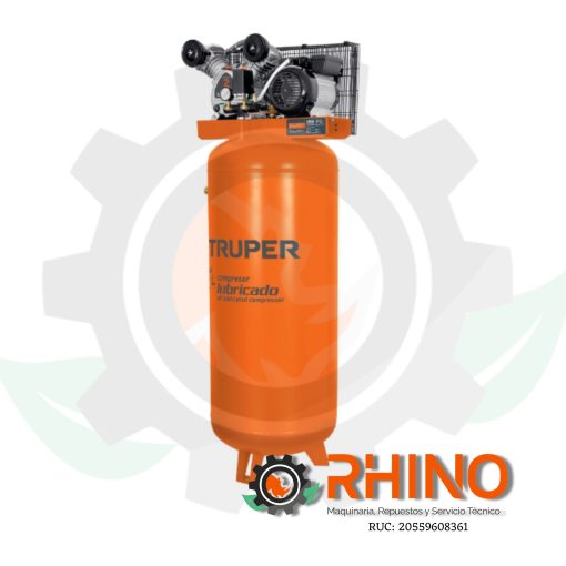 COMPRESORA LUBRICADA DE BANDA VERTICAL 220 V, 240 L TRUPER