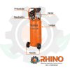 COMPRESORA LUBRICADA DE 80 L VERTICAL, 220 V TRUPER - Imagen 2