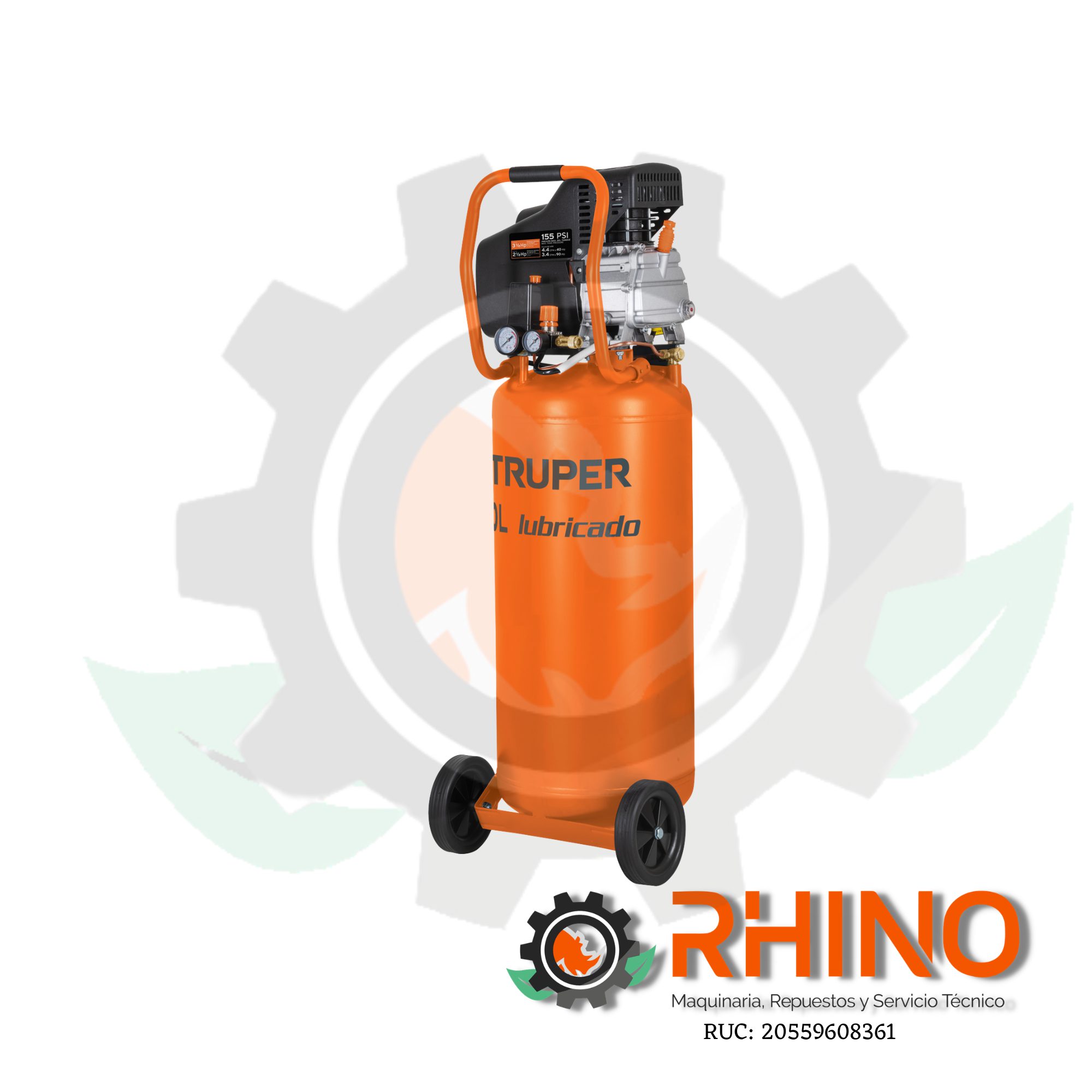 COMPRESORA LUBRICADA DE 80L DE BANDA VERTICAL 220 V TRUPER COMP-80LV-260 102116