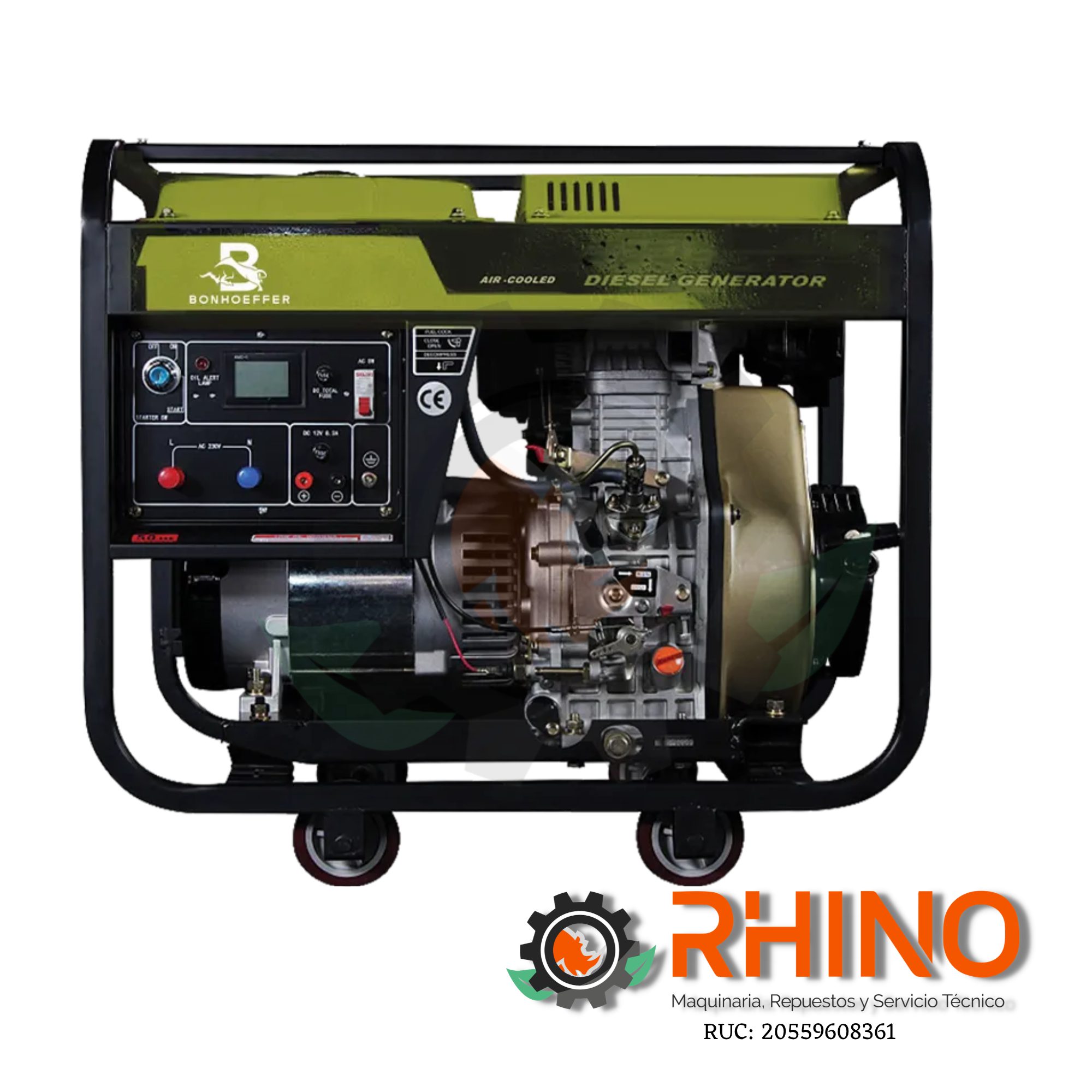 GENERADOR DIESEL 6.5KW ENCAPSULADO BONHOEFFER BON-P-DG-6.0KW