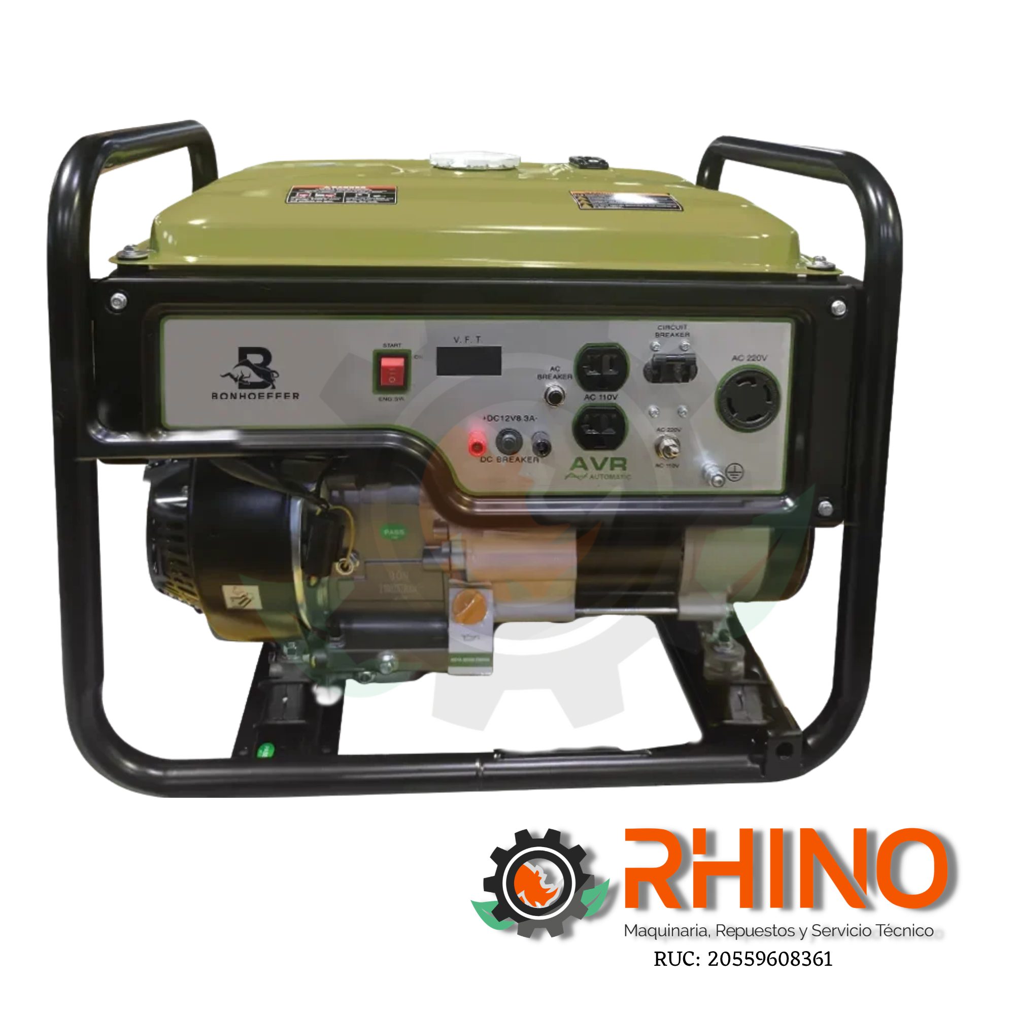 GENERADOR 3.7 KW MONOF. BONHOEFFER BON-P-GG-3.7KW GASOLINERO