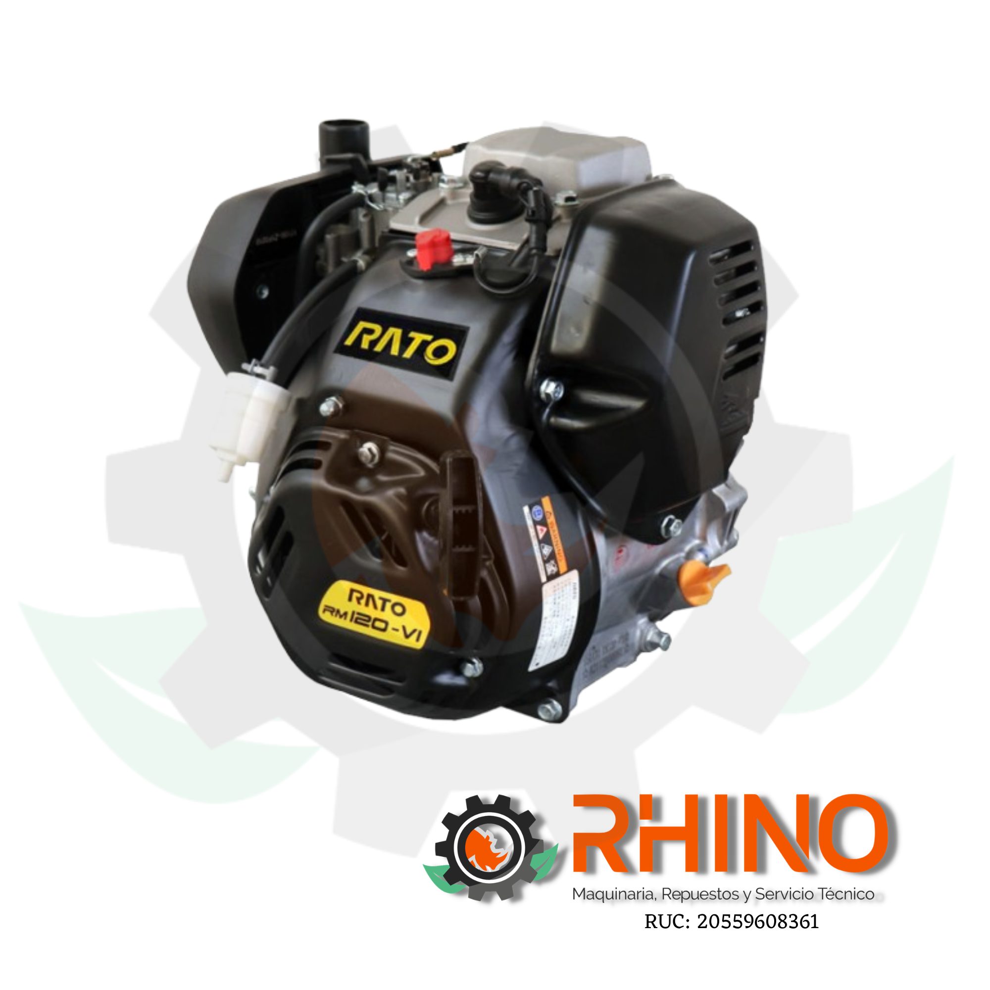 MOTOR GASOLINERO DE 3,6 HP 4 TIEMPOS PARA APISONADOR RATO RM120-VI