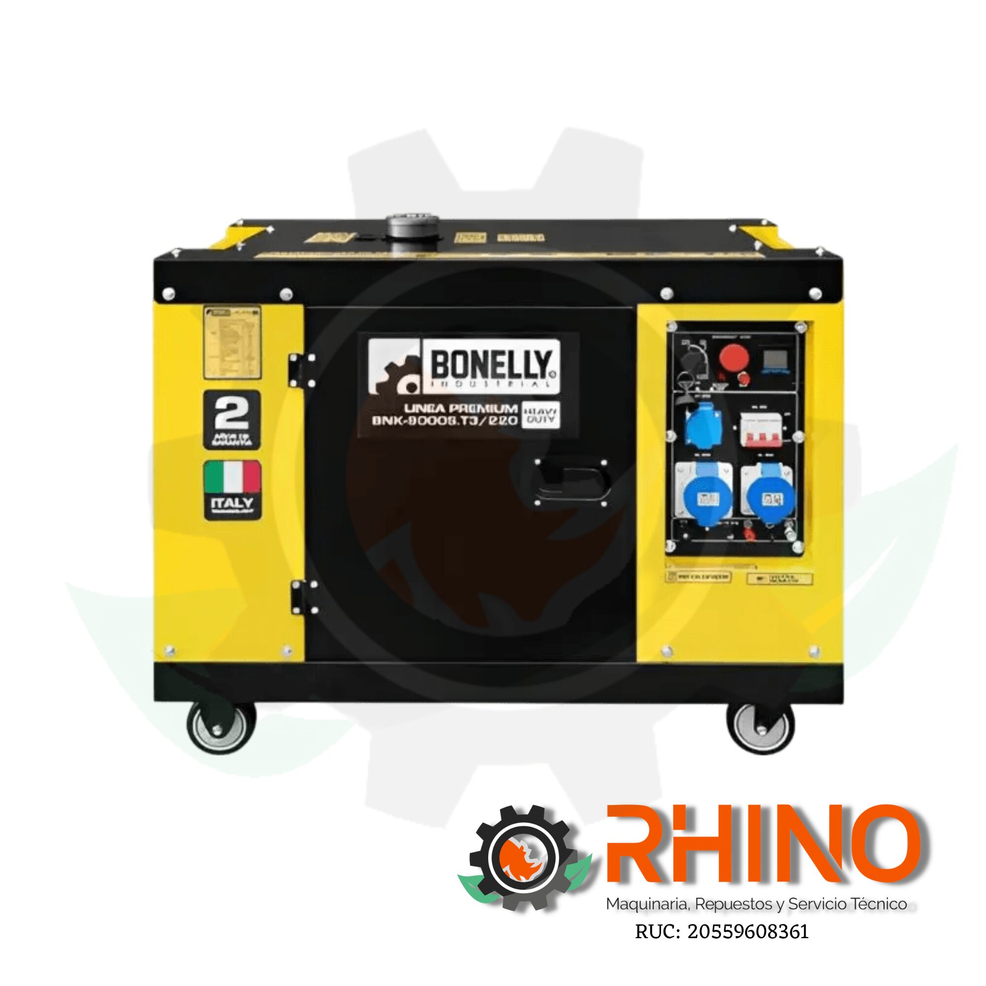 GENERADOR DIESEL SILENCIOSO MONOFĂSICO 9KW BONELLY BNK- 9000S.T3/220