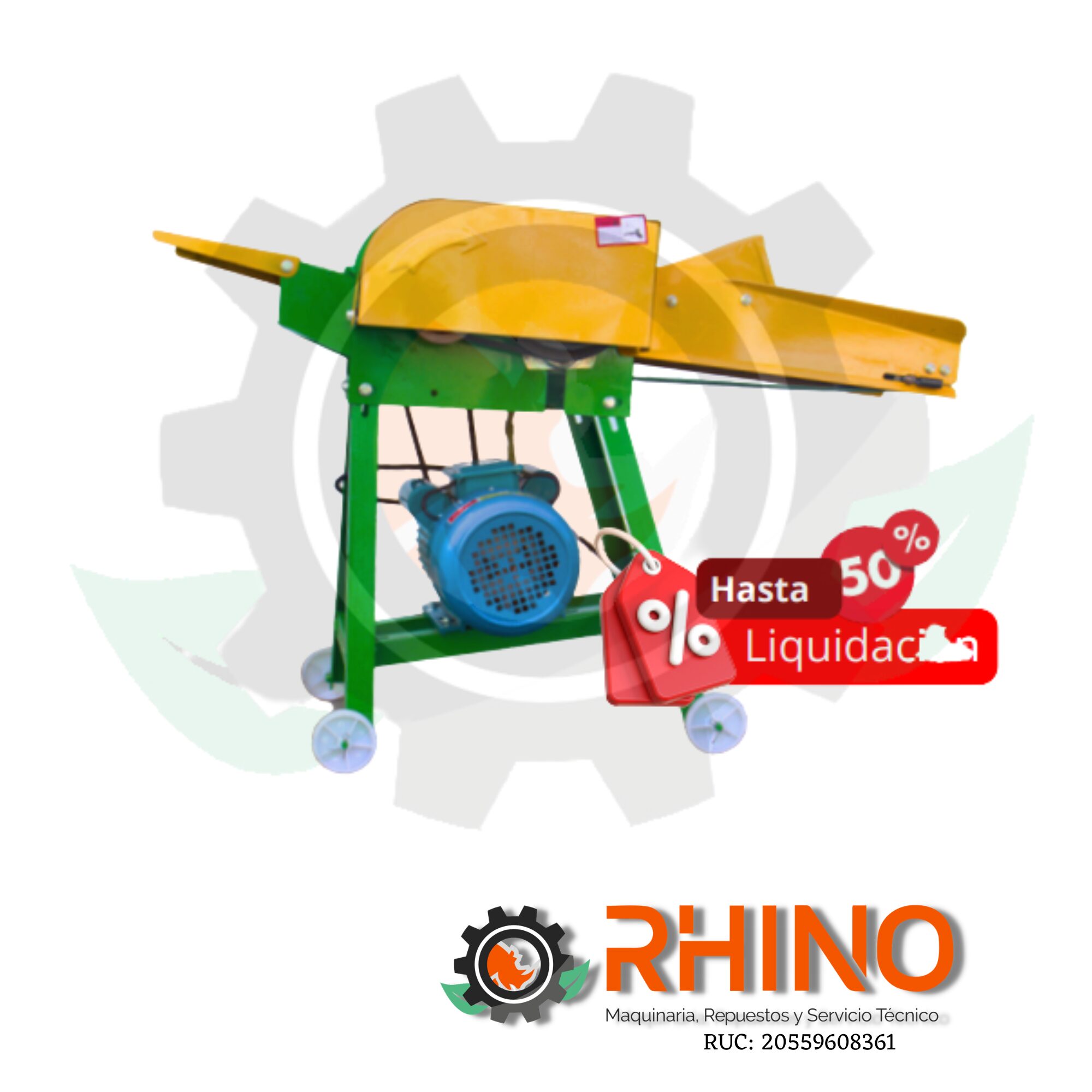 CORTADORA DE FORRAJE ELÉCTRICO 4HP SC7-CFE100