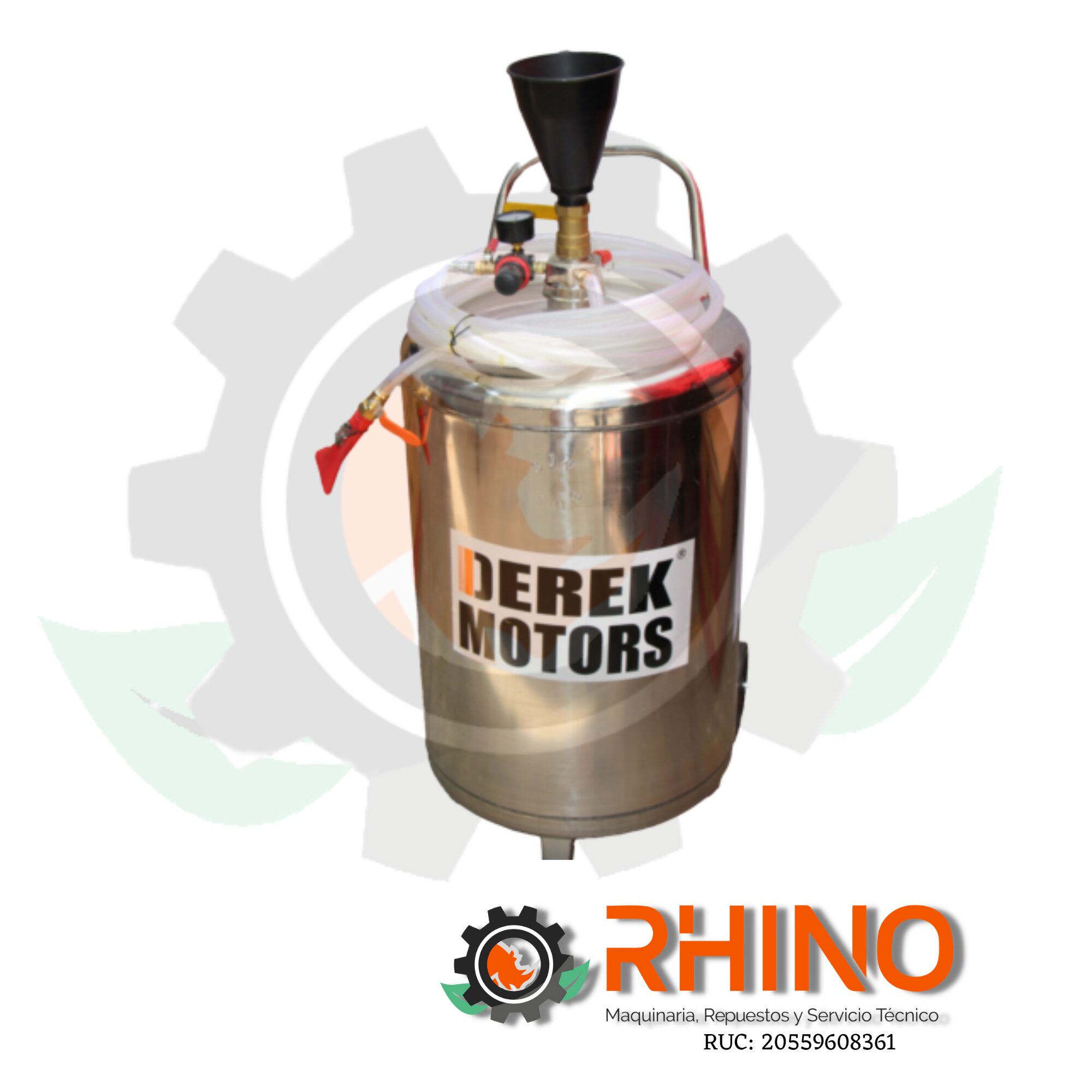 CHAMPUNERA EN ACERO INOXIDABLE DE 80 LITROS DEREK MOTORS LAF80