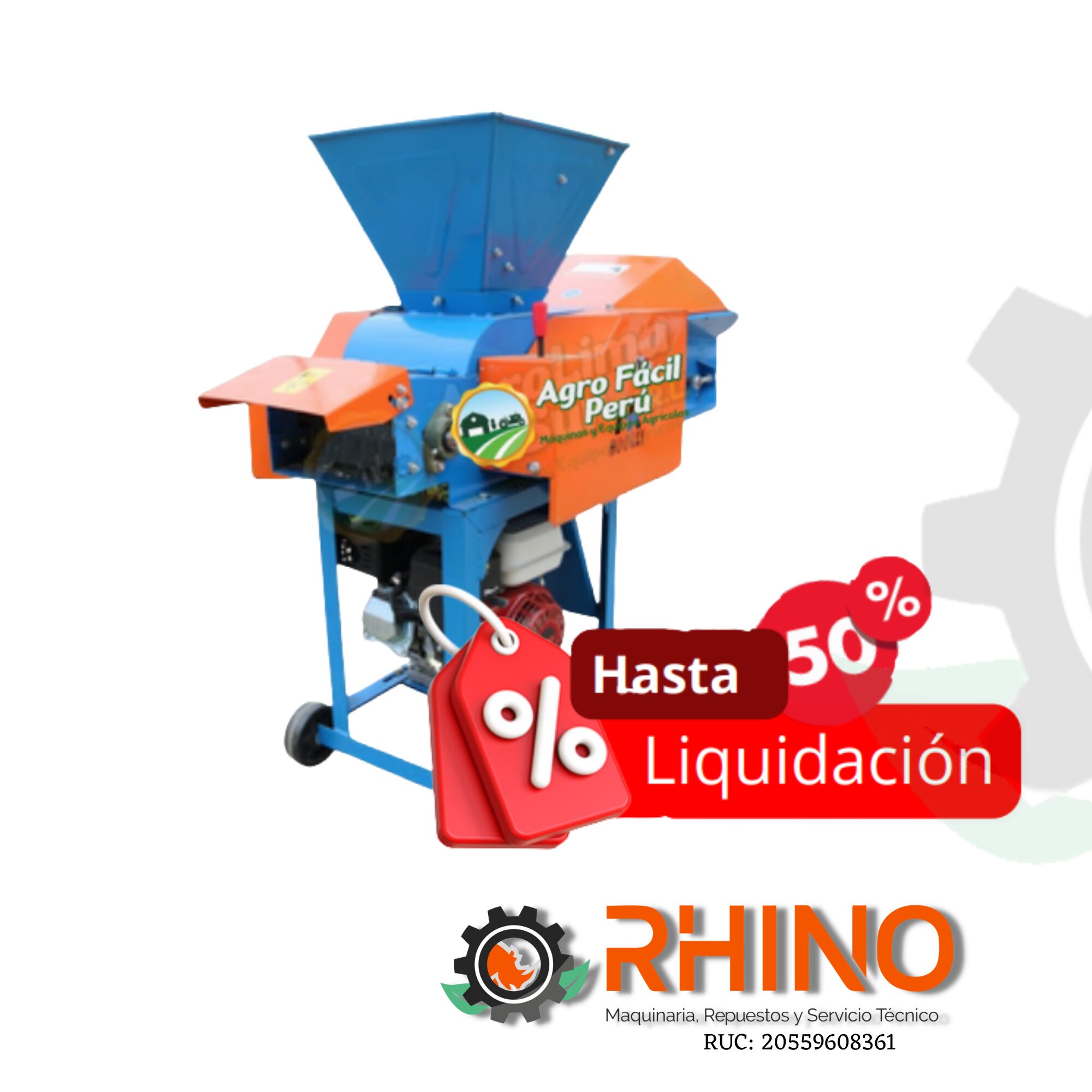 PICADORA DE FORRAJE DE DOBLE ENTRADA GASOLINERA 7.5HP SC7-PJ800