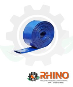 MANGUERA PVC DESCARGA 3″ AZUL TIPO BOMBERO X100 MT