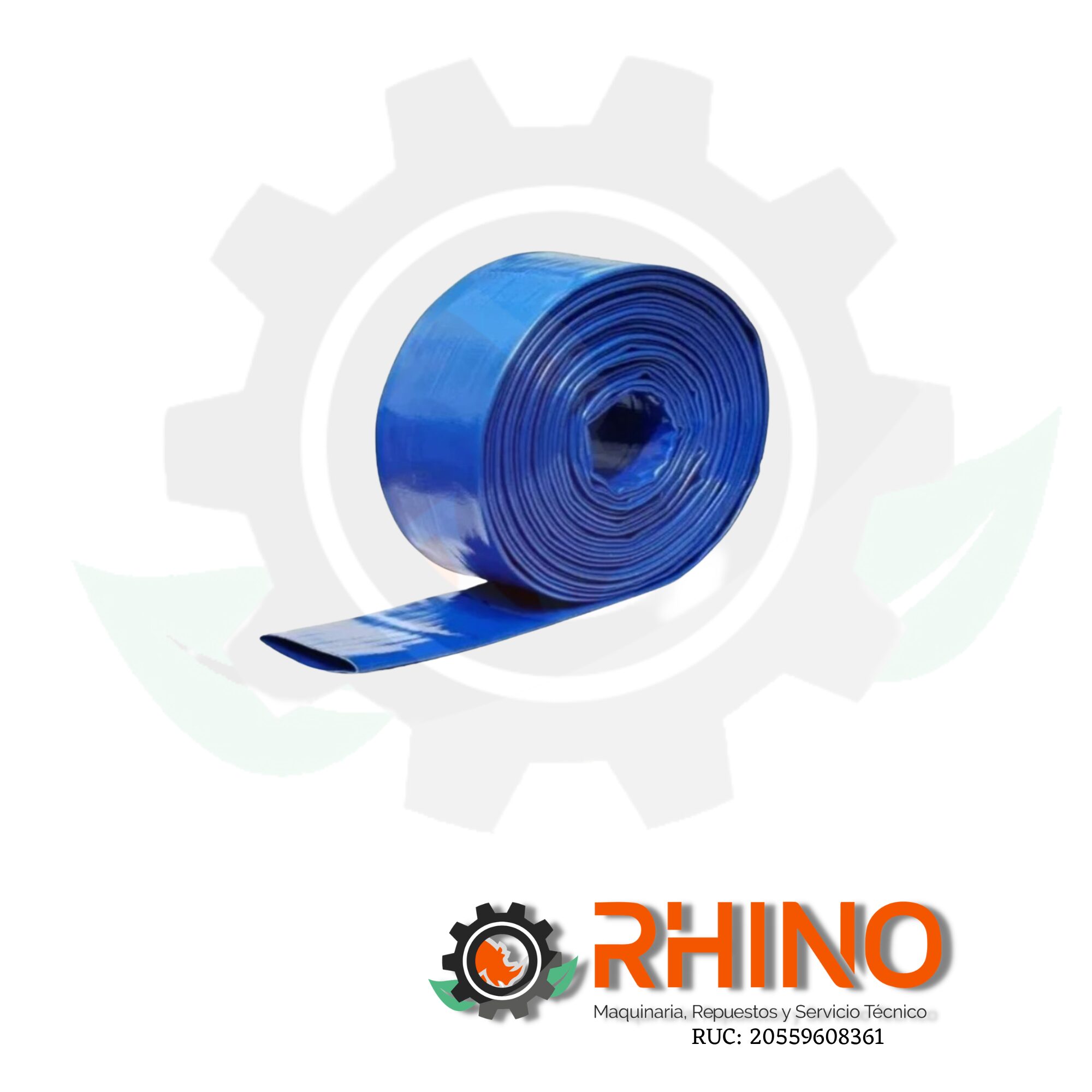 MANGUERA PVC DESCARGA 3″ AZUL TIPO BOMBERO X100 MT