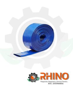 MANGUERA PVC DESCARGA 2″ AZUL TIPO BOMBERO ROLLO X100 M