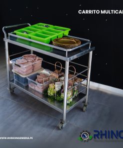 CARRITO MULTICAPA DE ACERO INOXIDABLE MICHELL MC-304