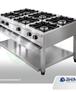 COCINA DE 06 HORNILLA DE ACERO INOXIDABLE MICHELL CI6H-304