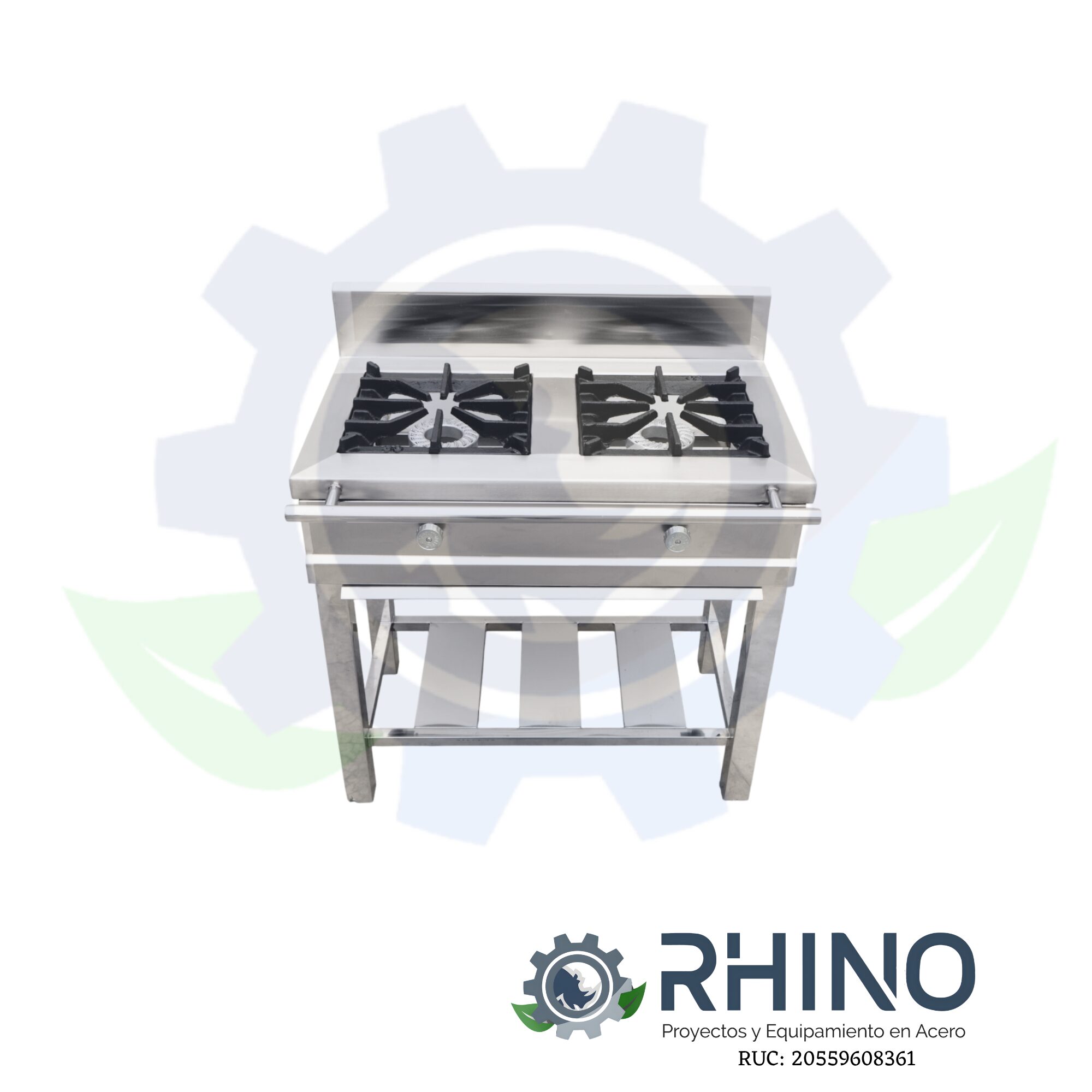 COCINA INDUSTRIAL DE DOS HORNILLAS