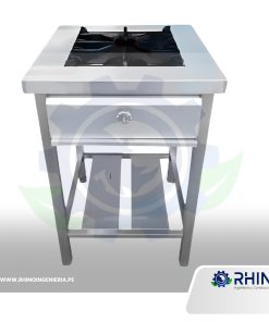 COCINA INDUSTRIAL DE UNA HORNILLA ACERO INOXIDABLE MICHELL Modelo CI1H-304