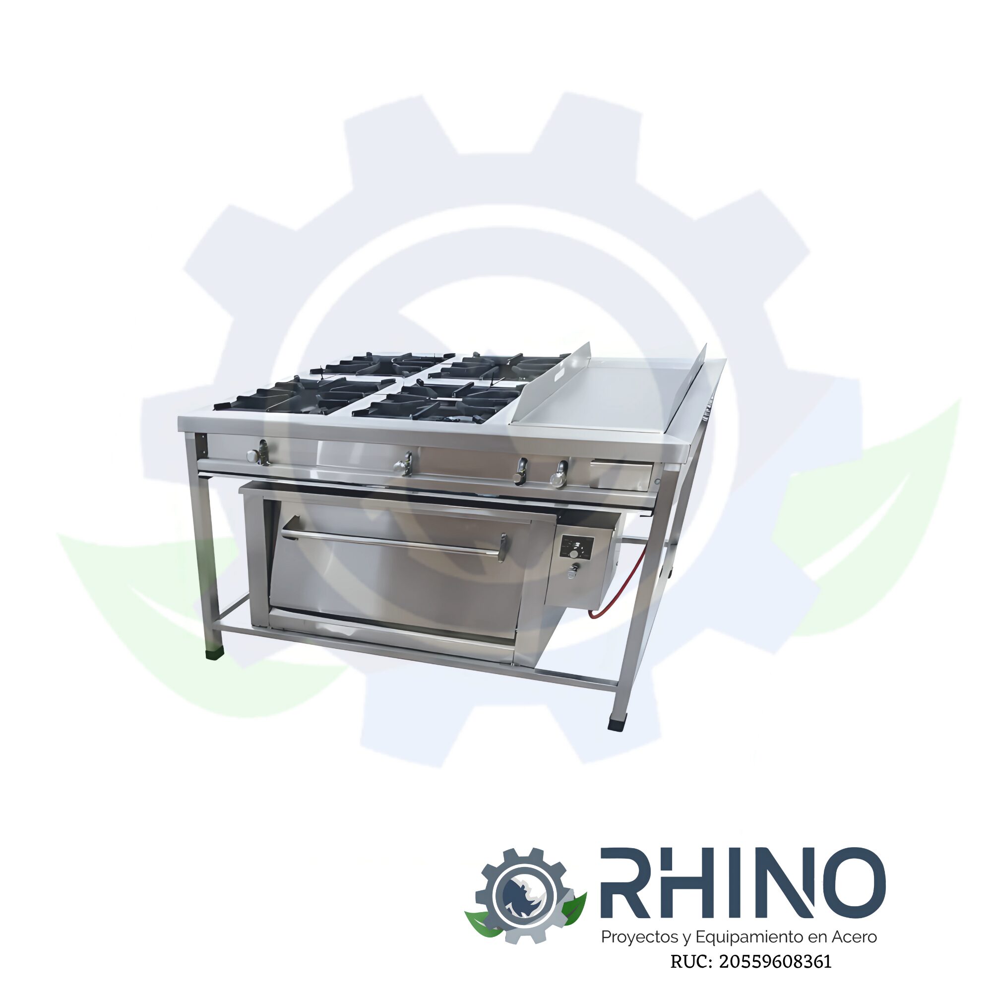 COCINA MIXTA CON PLANCHA Y HORNO