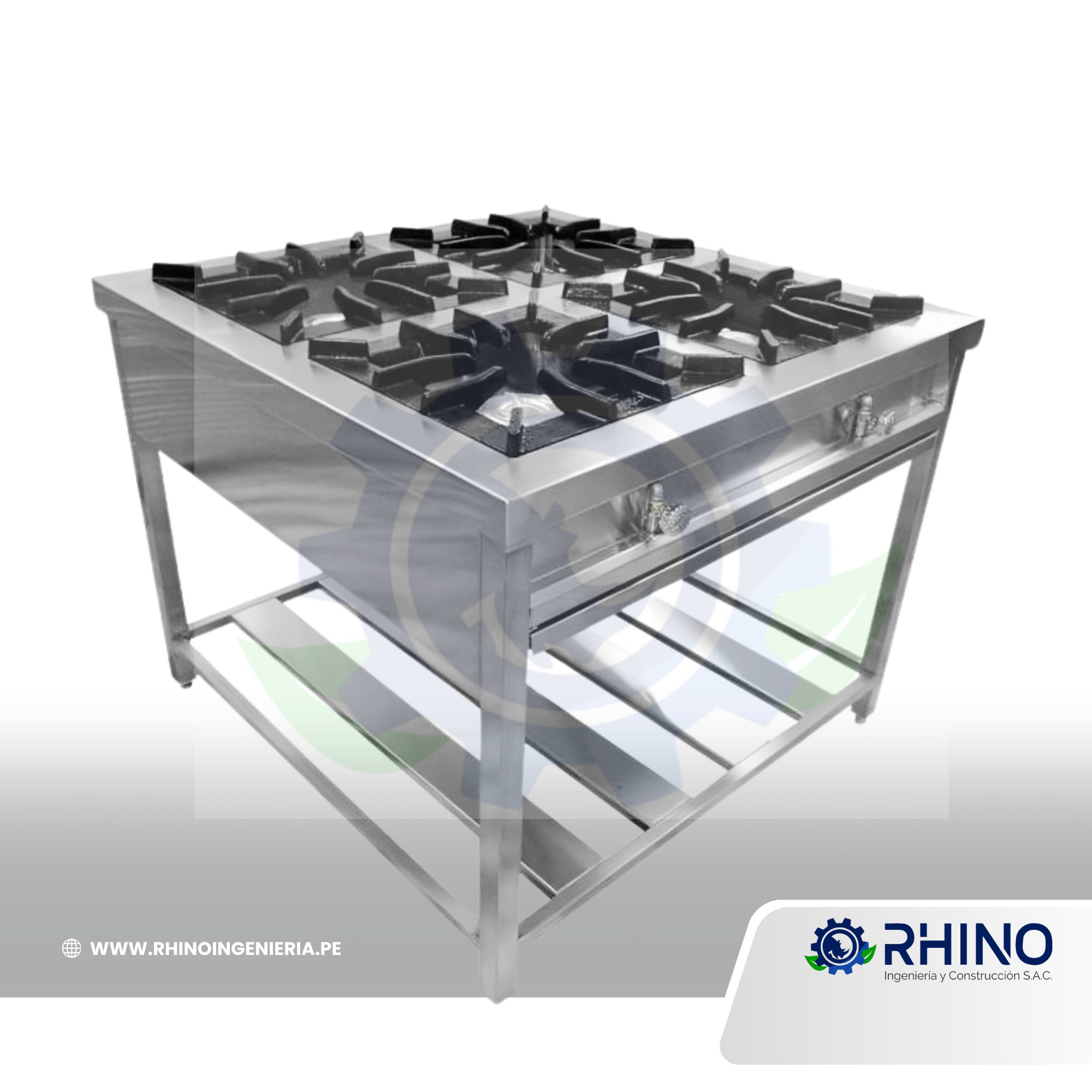 COCINA TIPO ISLA ACERO INOXIDABLE MICHELL CI4H-304TI