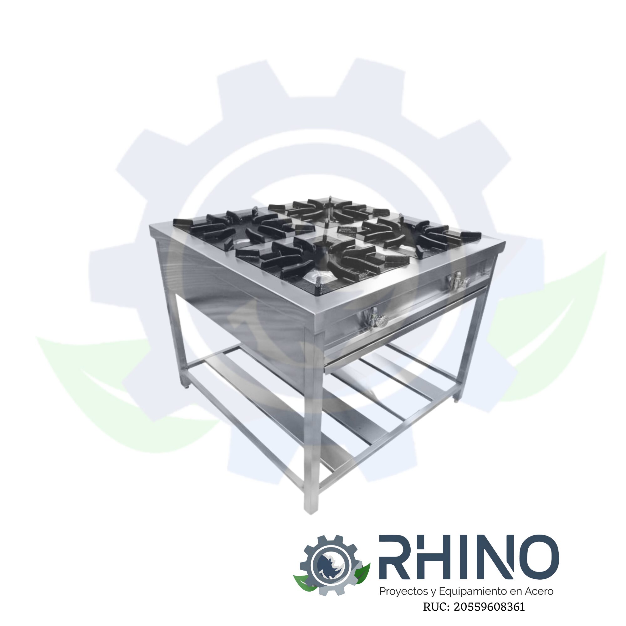 COCINA TIPO ISLA ACERO INOXIDABLE