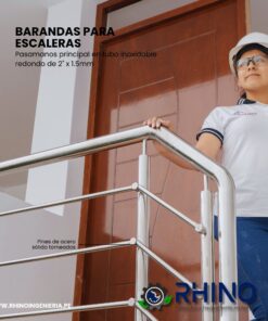 BARANDAS DE ACERO INOXIDABLE PARA ESCALERA