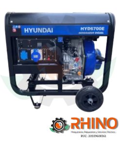 GENERADOR 6.5 KVA HYUNDAI T2.HYD8500E PETROLERO  220V
