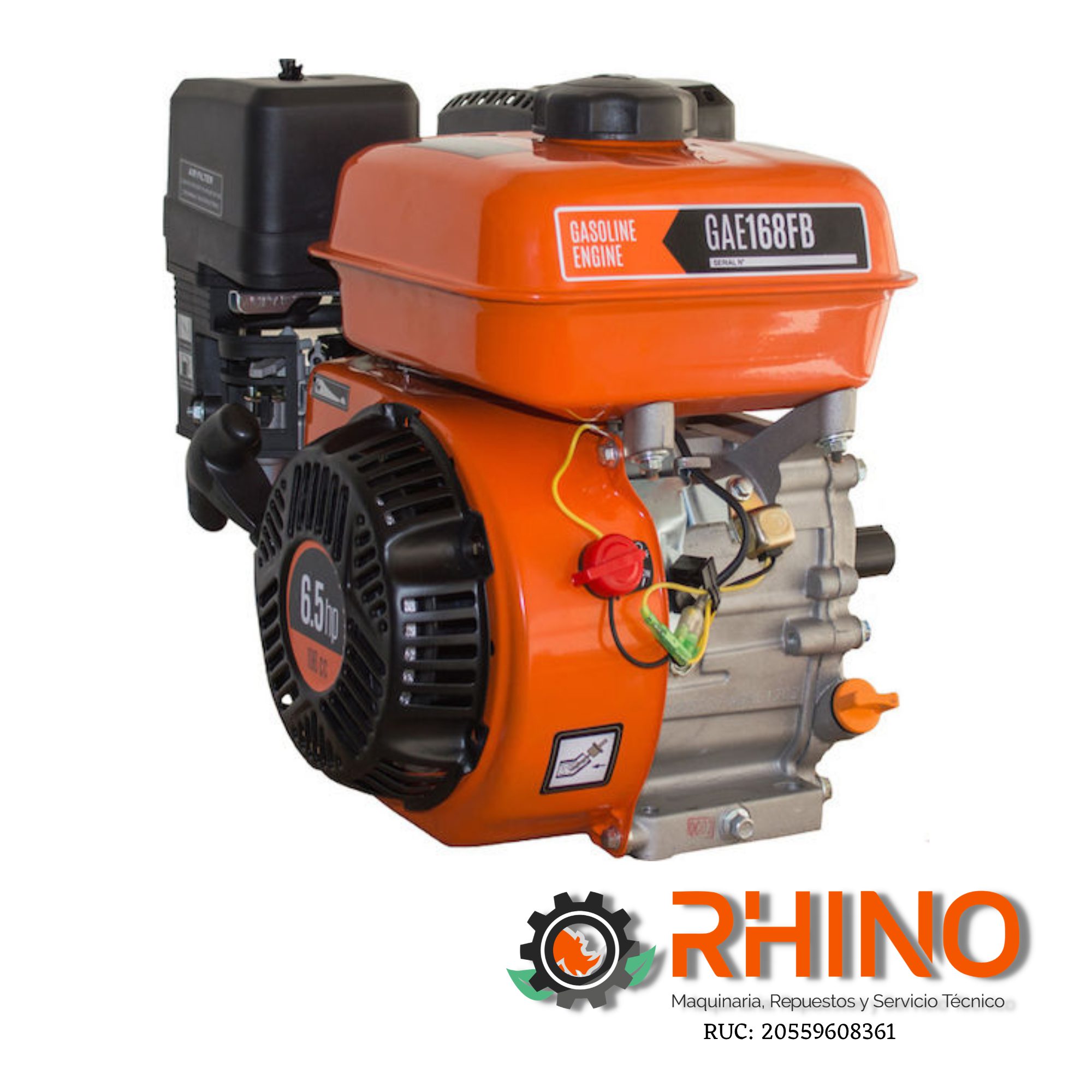 MOTOR 6.5 HP 4.8 KW DAEWOO GAE168FB GASOLINERO