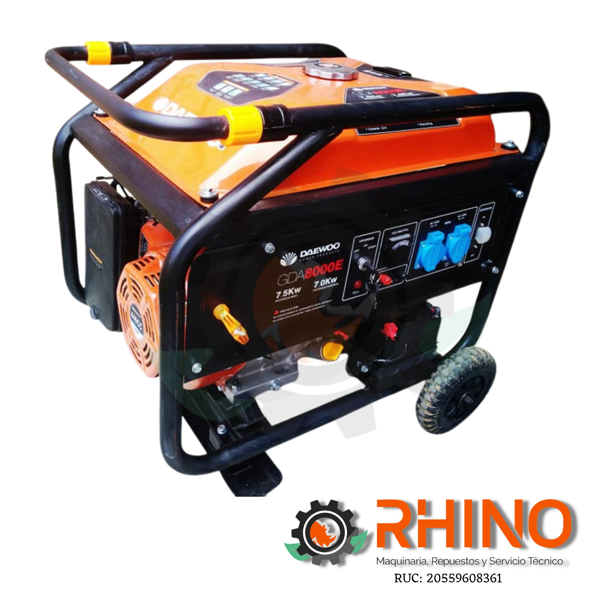 GENERADORA 5000W DAEWOO GDA6800E GASOLINERO