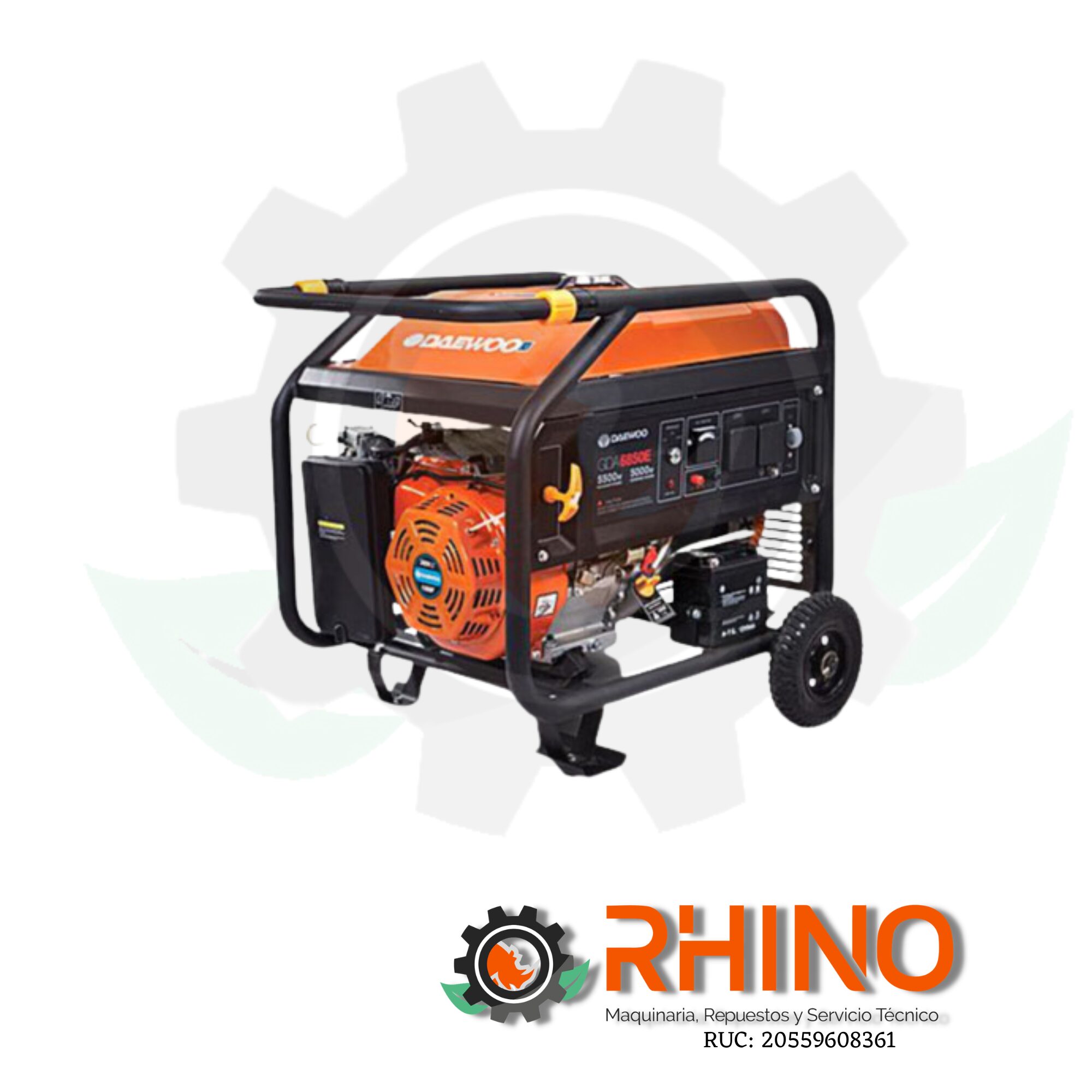 GENERADORA GASOLINERO 5000W DAEWOO GDA6800E