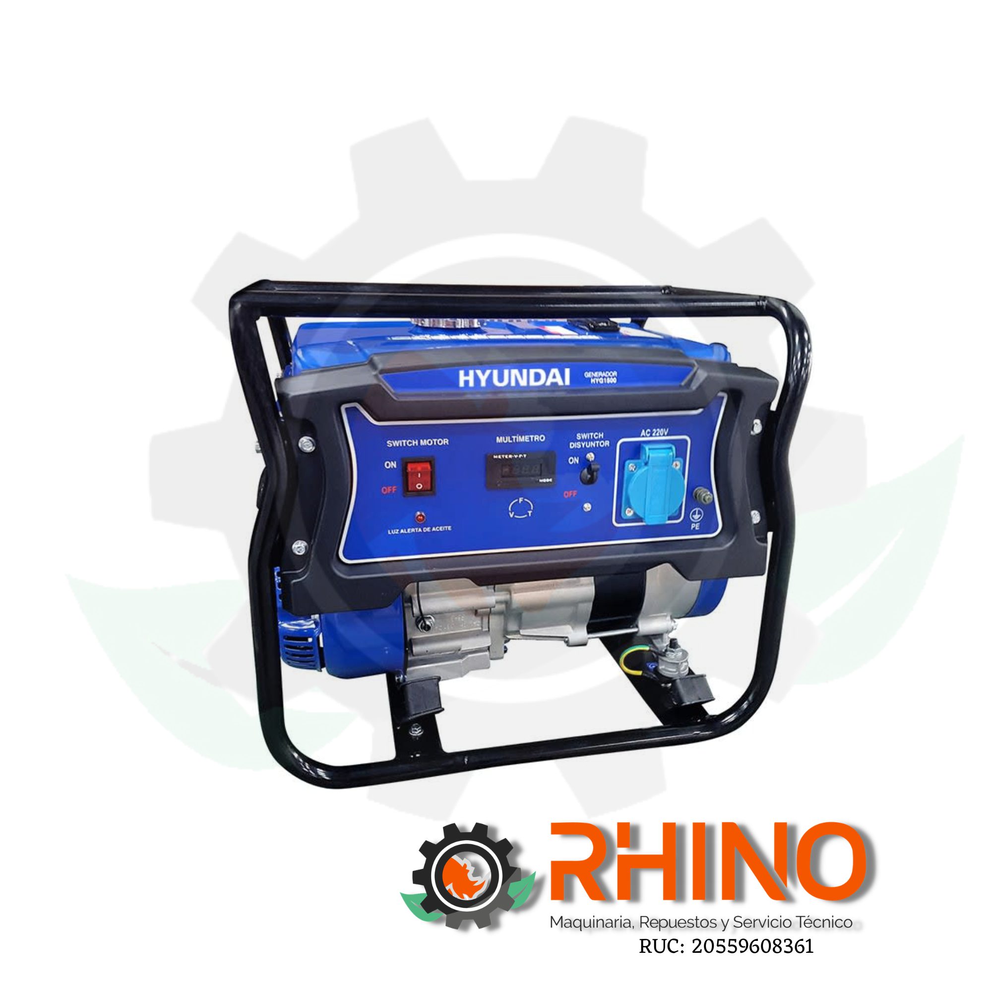 GENERADOR GASOLINERO 1.400W HYUNDAI T2.HYG1500