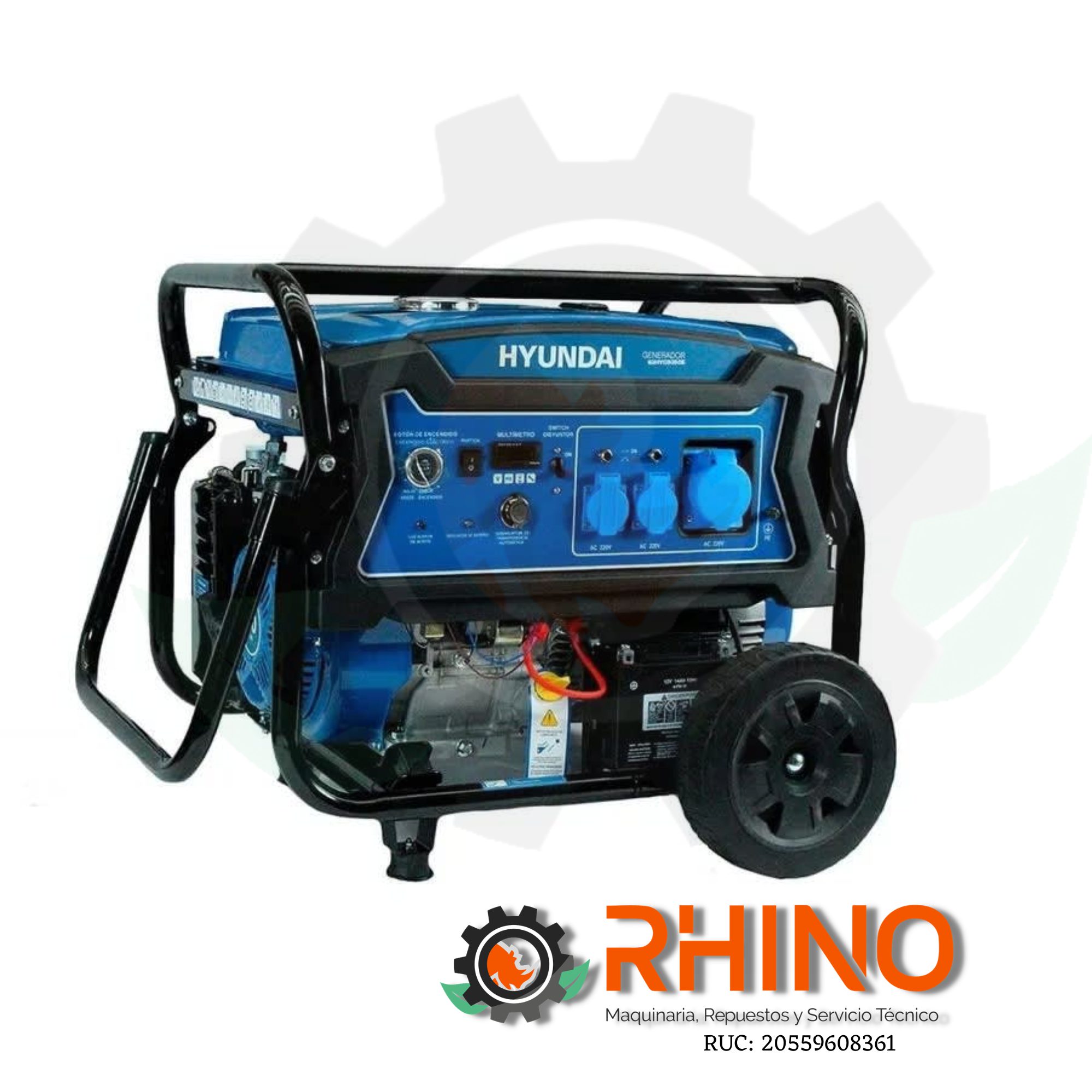 GENERADOR GASOLINERO 7500W HYUNDAI T2.HYG9250E