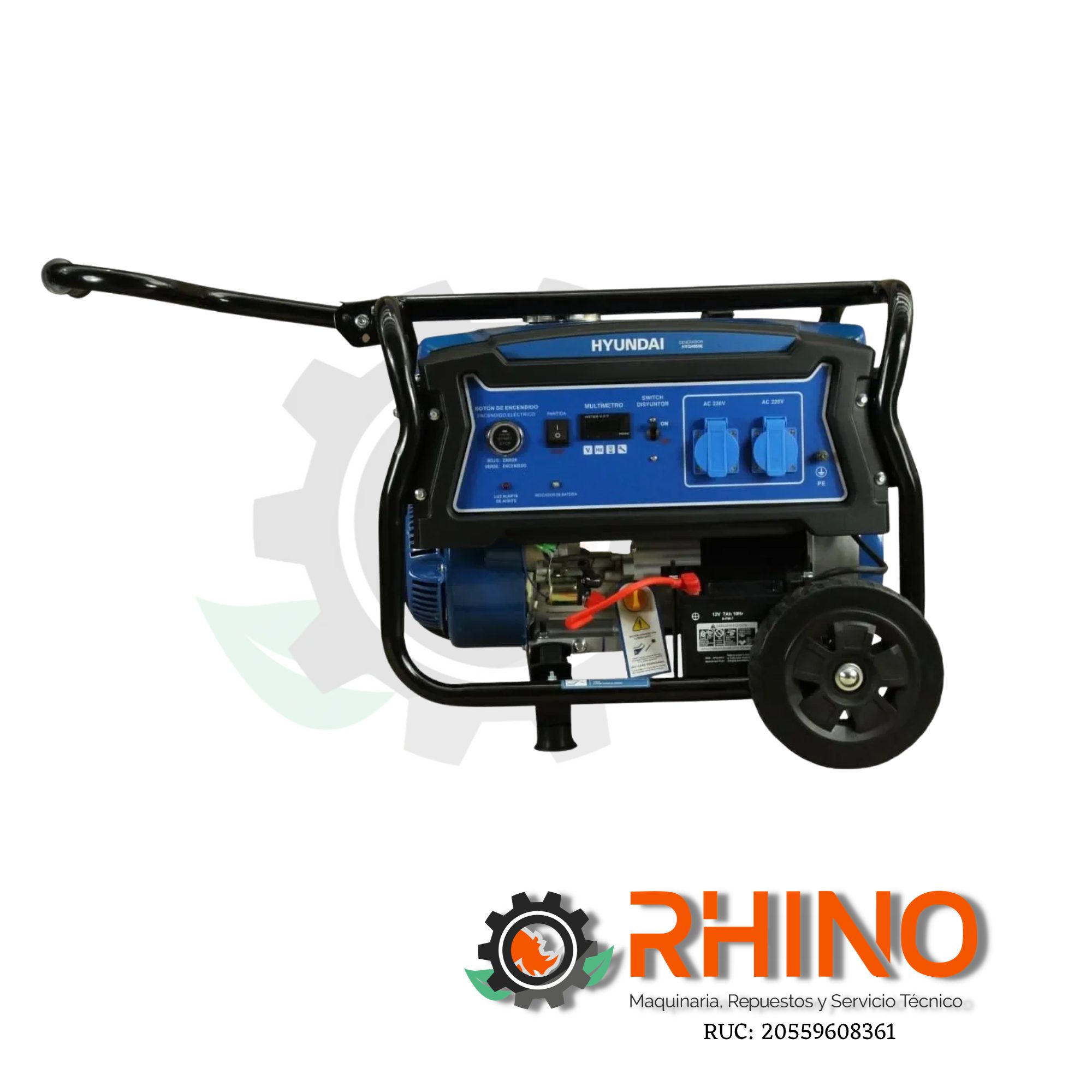 GENERADOR 4KW HYUNDAI T2.HYG4950E GASOLINERO