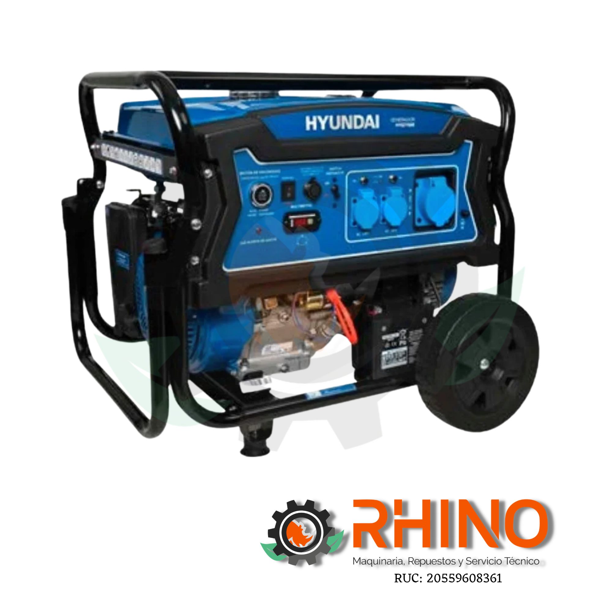 GENERADOR 6.2KW HYUNDAI HYG7750E GASOLINERO
