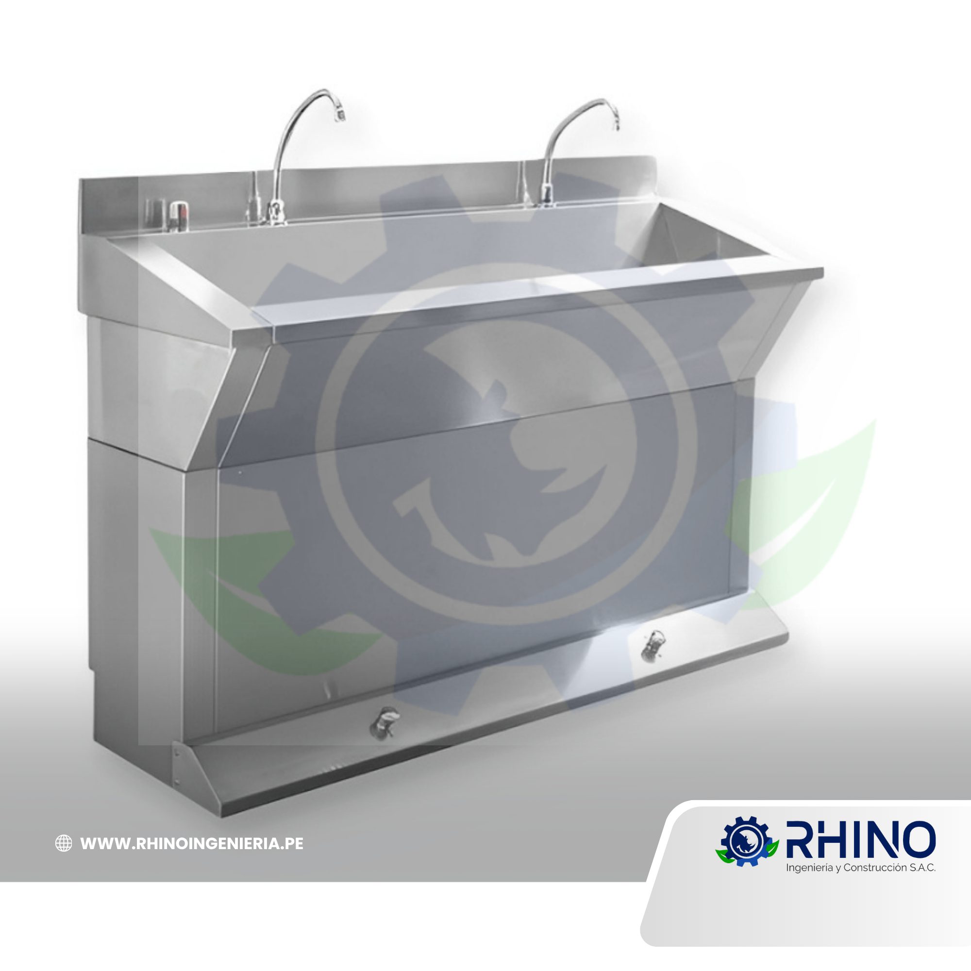LAVADERO DE CIRUGÍA CON SOPORTE EN ACERO INOXIDABLE MICHELL LCS-304
