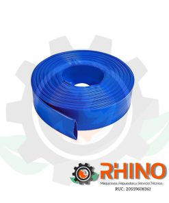 MANGUERA PVC DESCARGA 2″ AZUL TIPO BOMBERO ROLLO X100 M