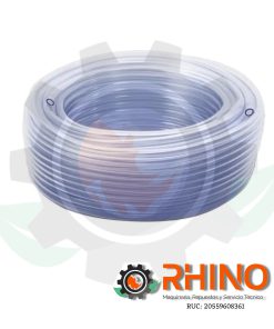 MANGUERA ACARAMELADA 1/2" TRANSPARENTE 12 x 16 MM RLLO X 100