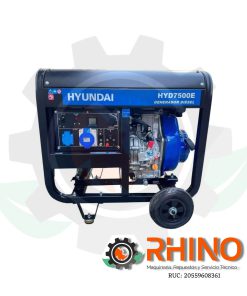 GENERADOR PETROLERO 220V 5.5 KVA HYUNDAI T2.HYD7500E