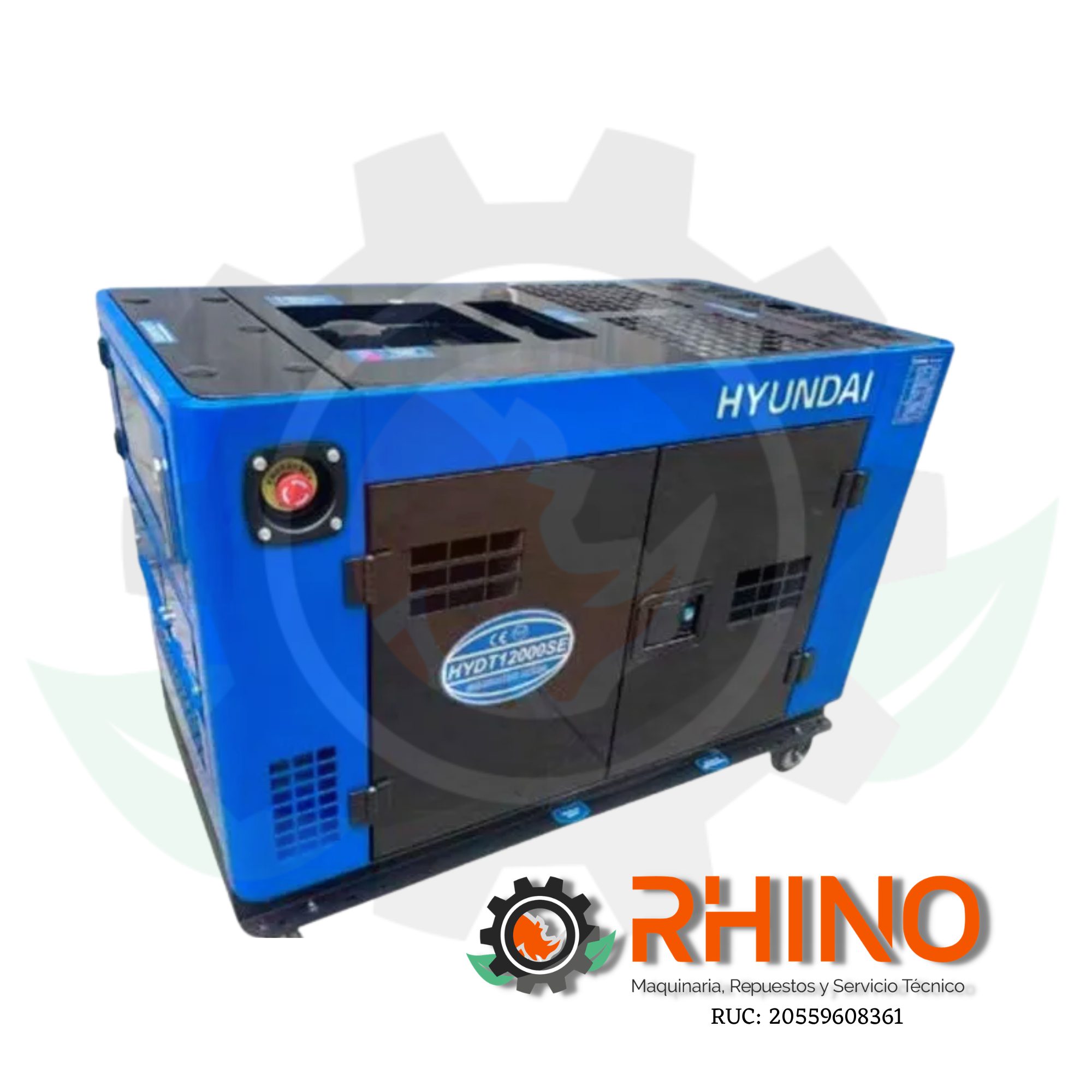 GENERADOR PETROLERO ENCAPSULADO 9.5 KVA HYUNDAI T2.HYDT12000SE