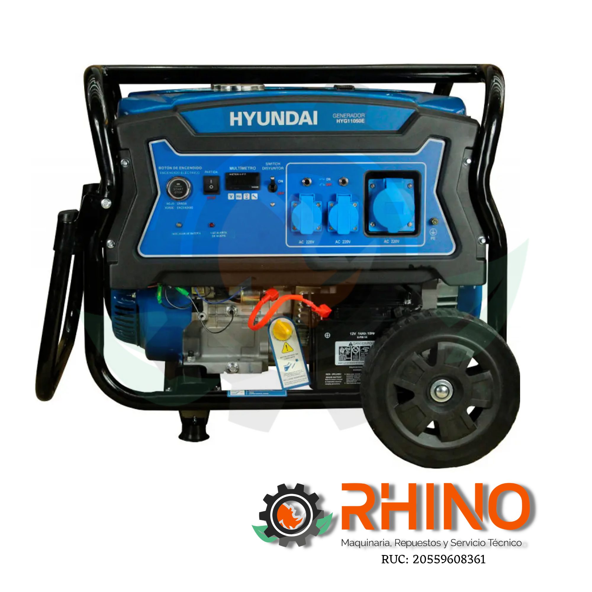 GENERADOR 8300W HYUNDAI T2.HYG11050E GASOLINERO