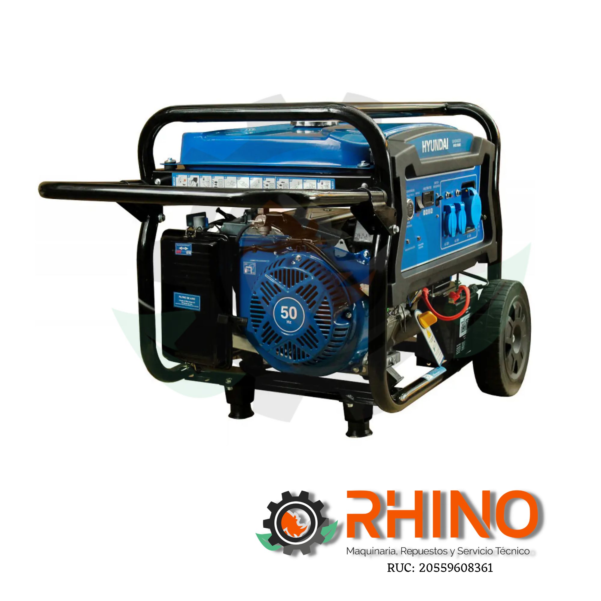 GENERADOR 8300W HYUNDAI T2.HYG11050E GASOLINERO - Imagen 2