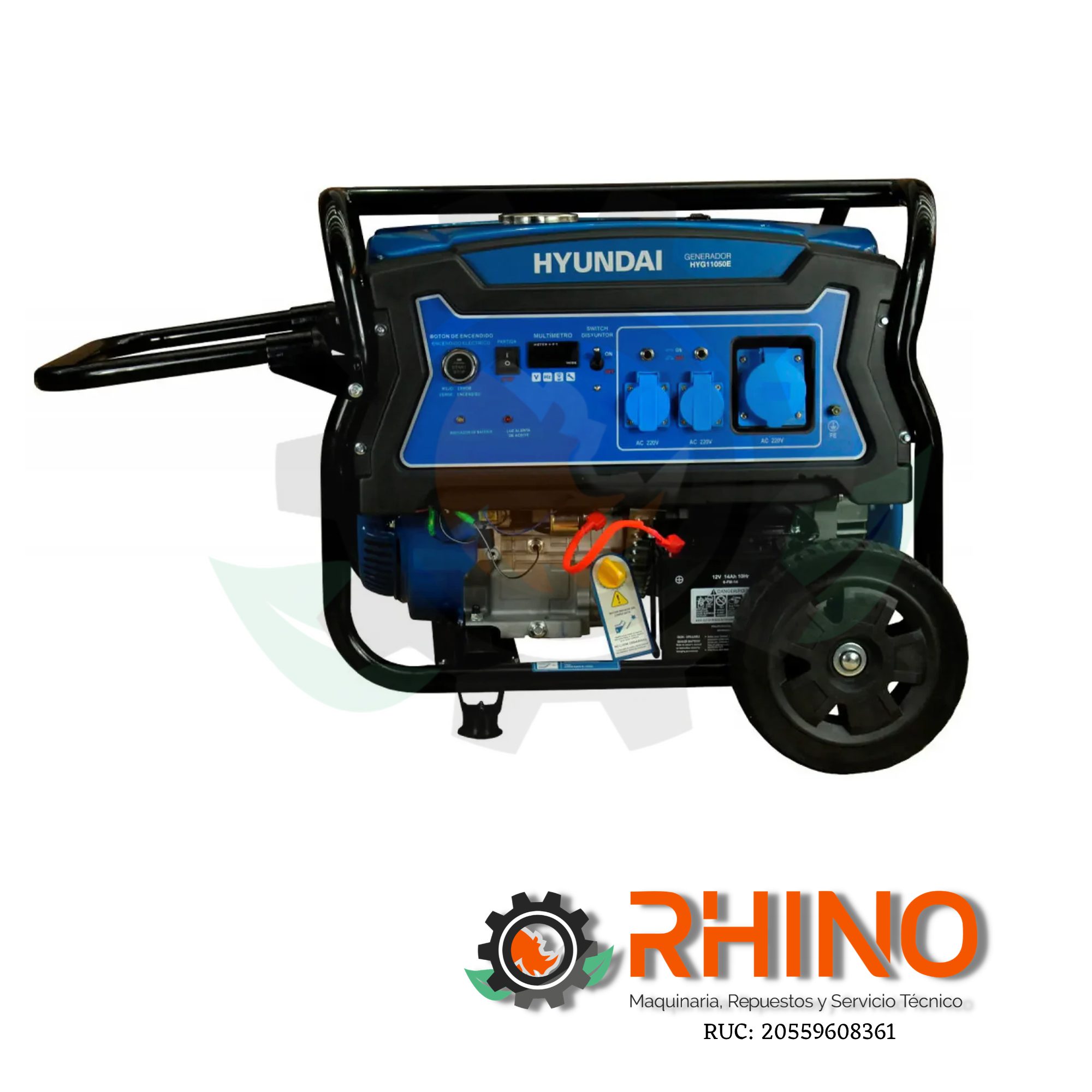GENERADOR 8300W HYUNDAI T2.HYG11050E GASOLINERO - Imagen 3