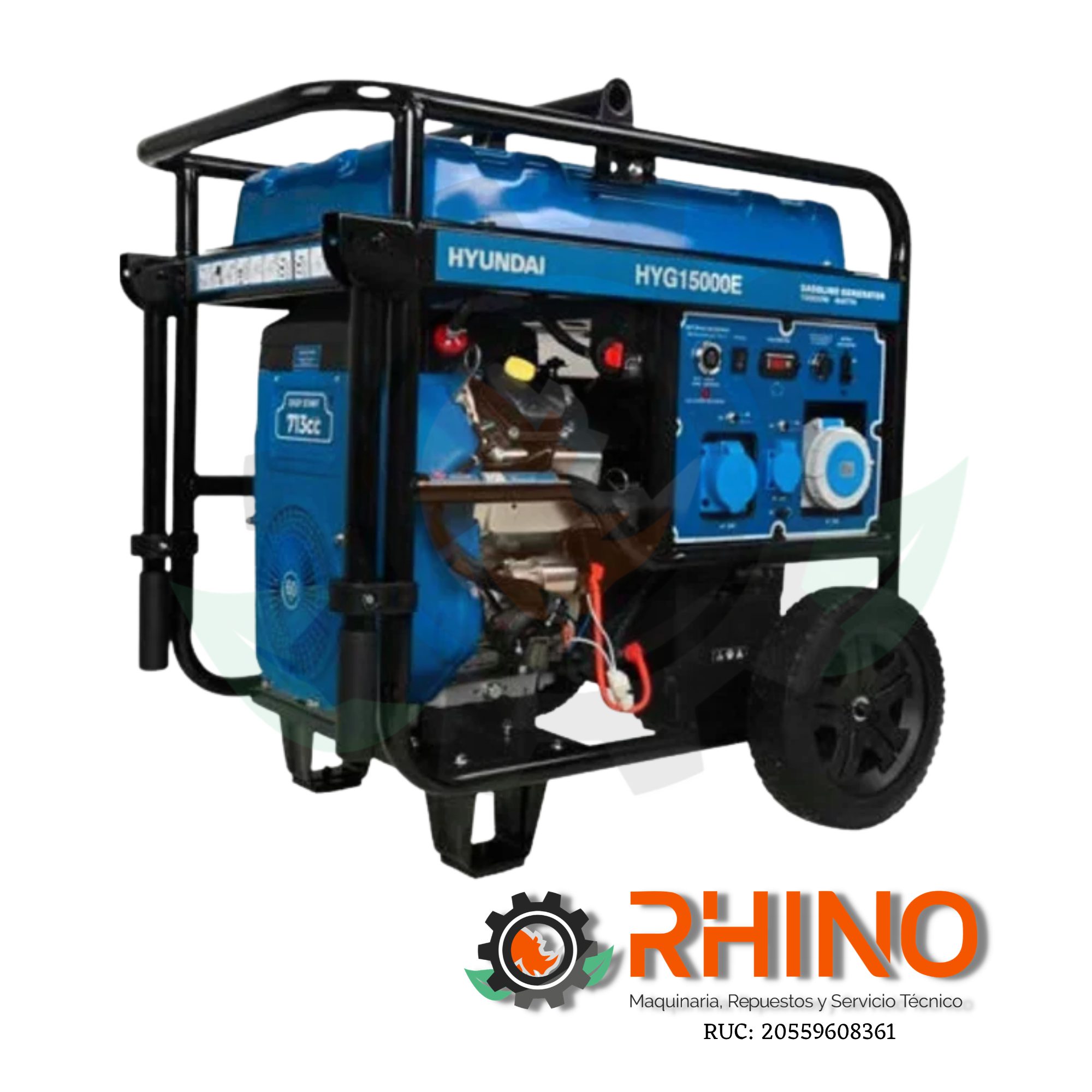 GENERADOR 9KW HYUNDAI T2.HYG15000E GASOLINERO