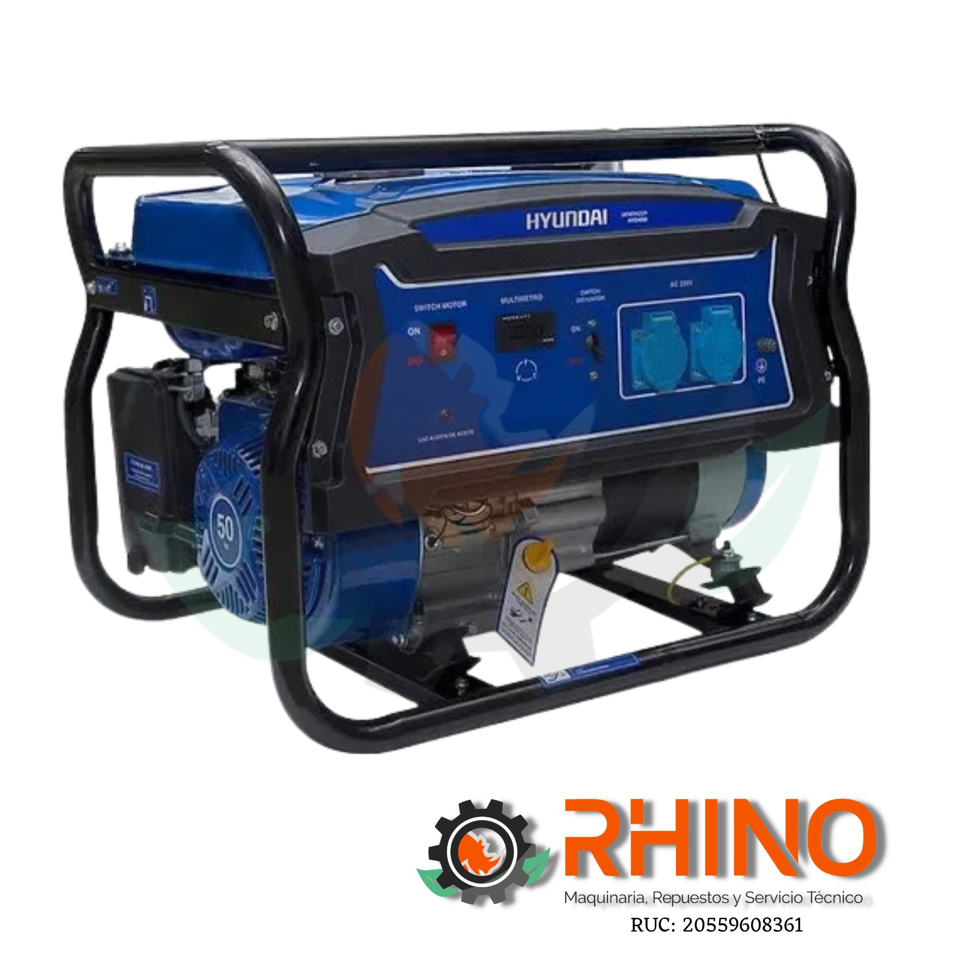GENERADOR 3KW HYUNDAI T2.HYG4050E GASOLINERO
