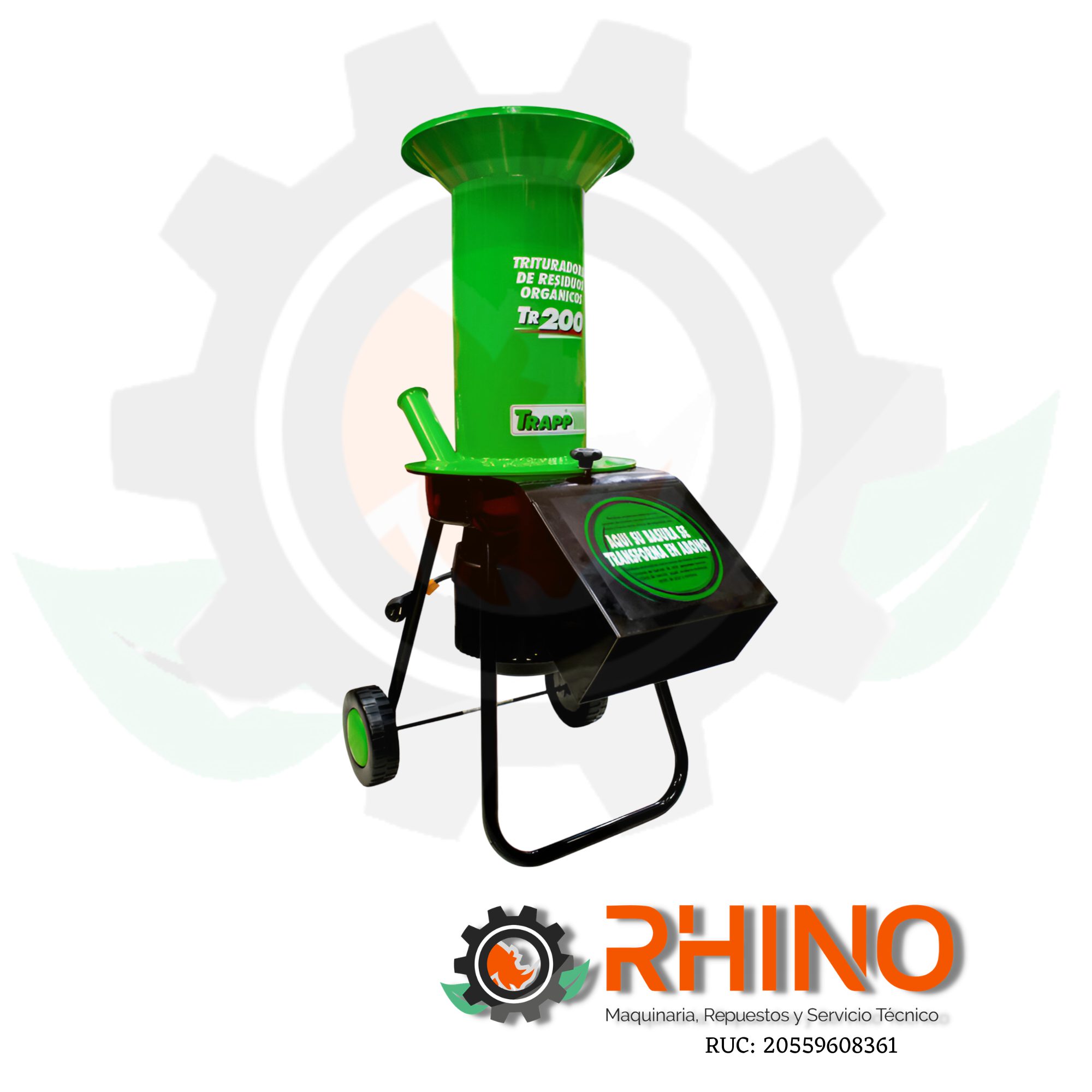 TRITURADOR ORGANICO MOTOR 1,5CV 60 Hz TRAPP TR 200