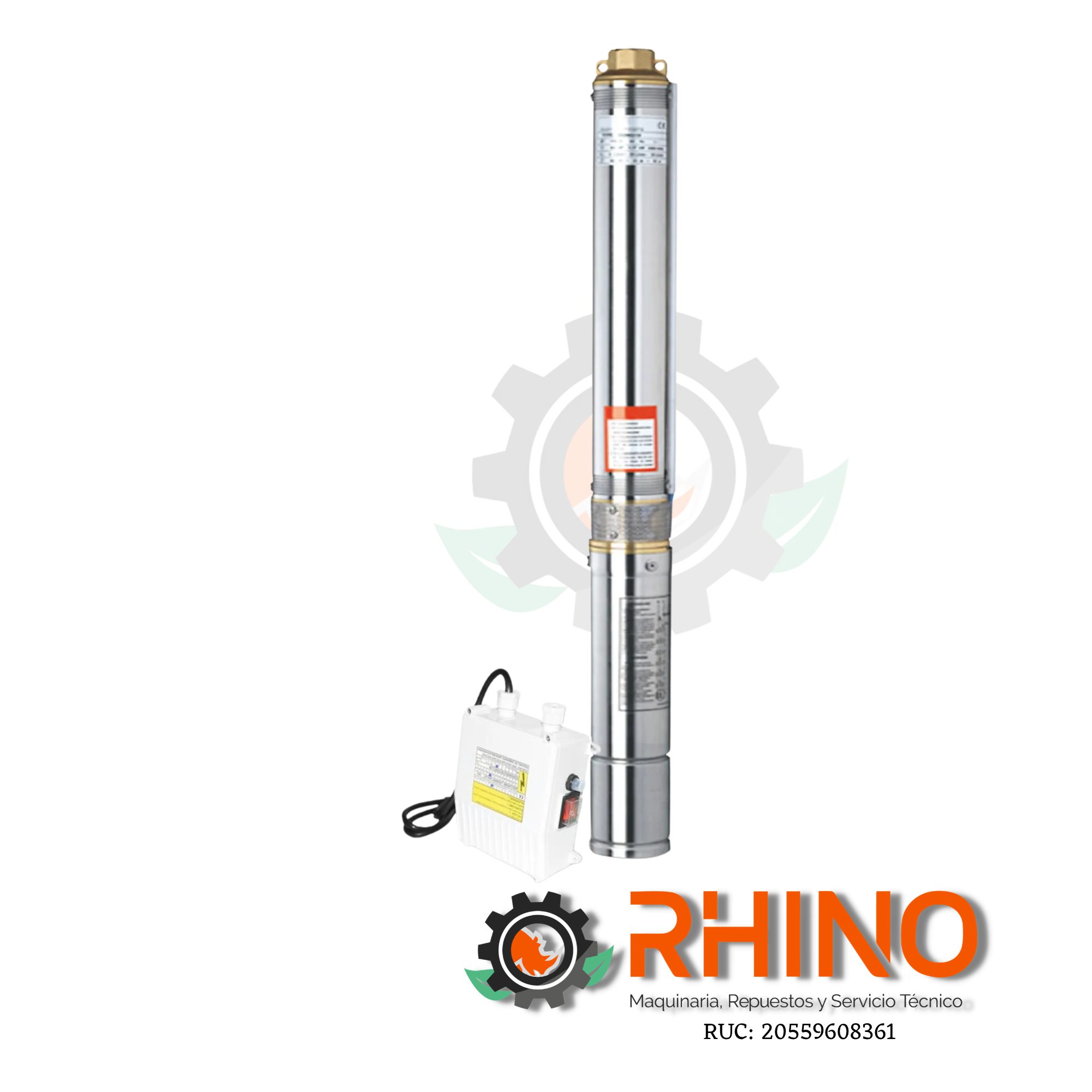 BOMBA SUMERGIBLE T/LAP 380V TRIFASICA 3HP 2" LEO 4XRm11/7-2.2