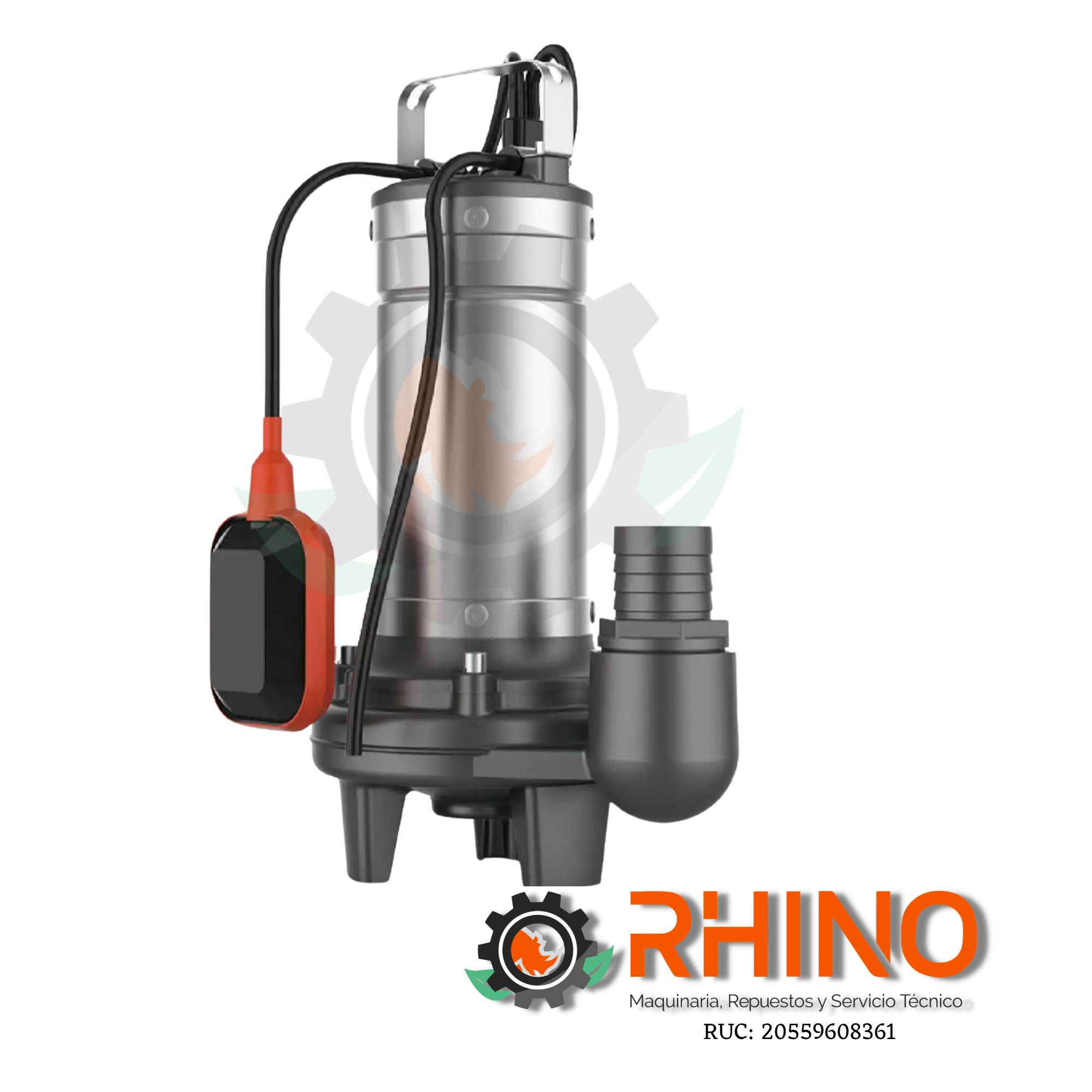 BOMBA SUMERGIBLE P/AGUA RESIDUAL 220V 1HP 2" LEO LSWM100A